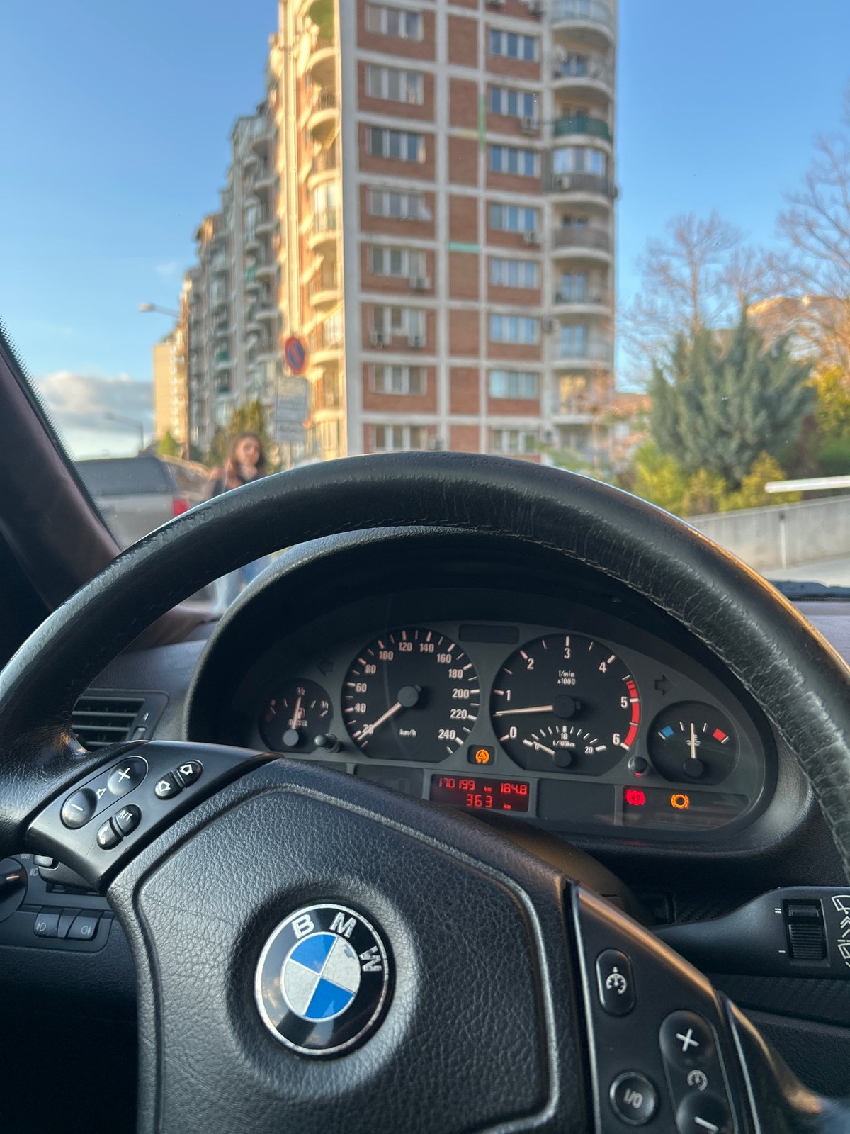 BMW interior documented in Sofia, Bulgaria