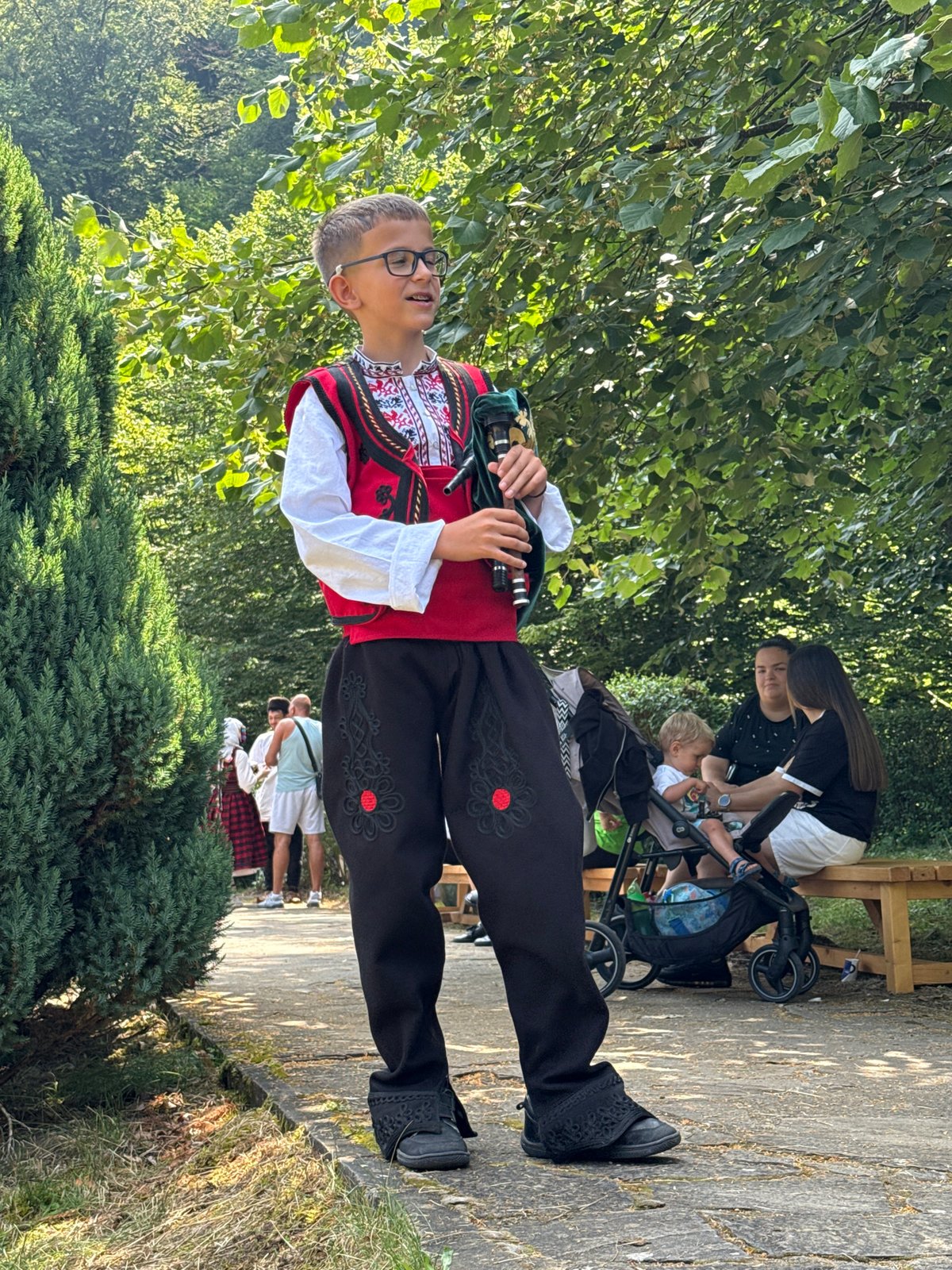 Traditional folk festival in full swing in Ribaritsa, Bulgaria