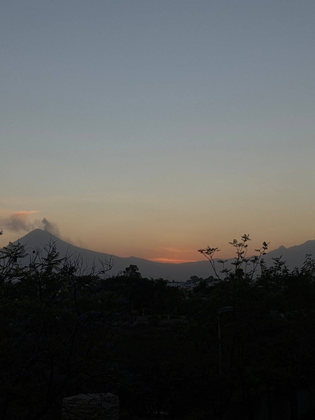 Sunset captured in San Bernardino Tlaxcalancingo, Mexico