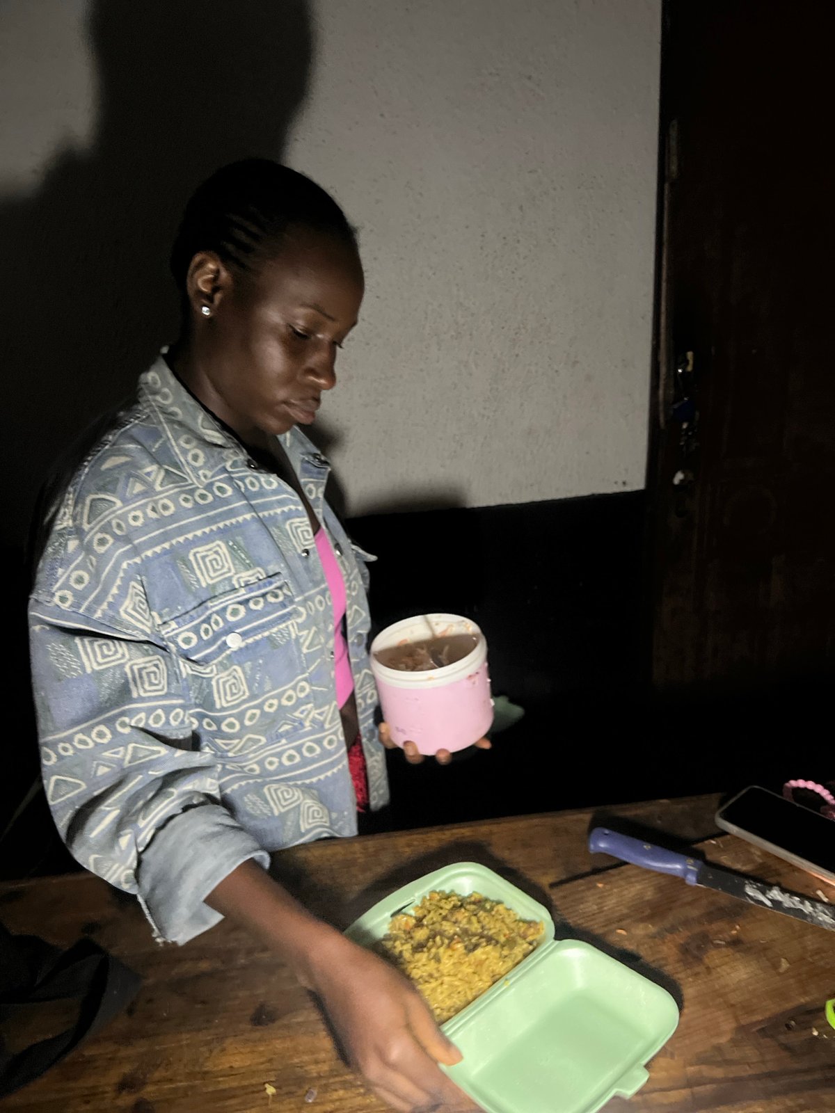 Kitchen food preparation session in Durumi, Nigeria