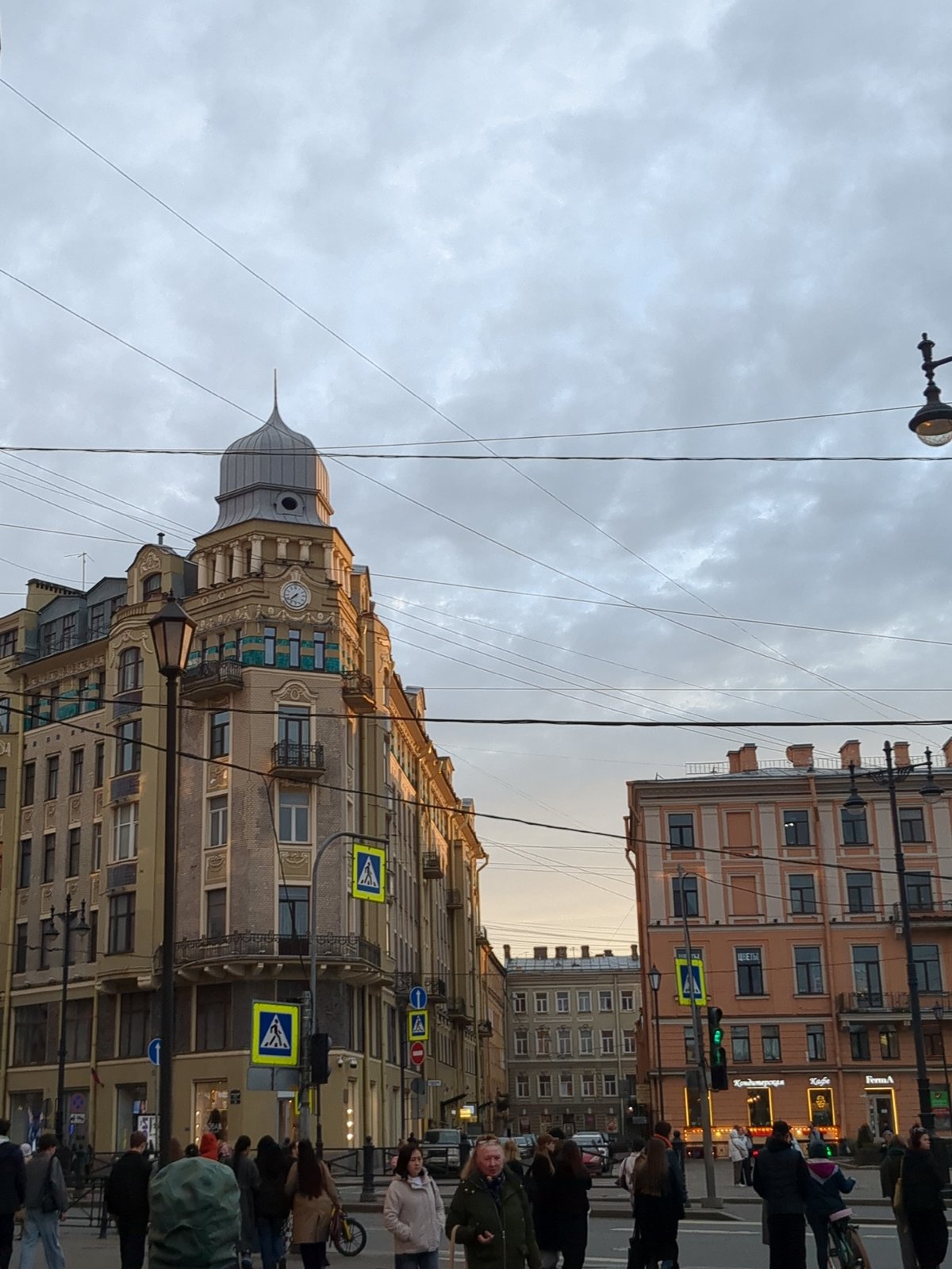 Historic street scene captured in Saint Petersburg, Russia