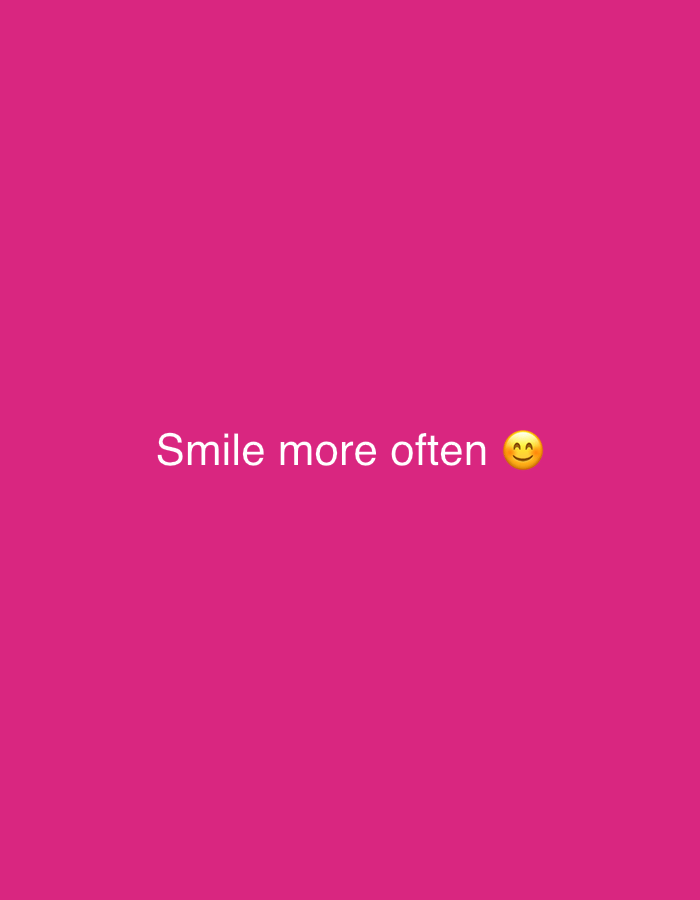 Motivational "Smile more often" message spotted in Minsk