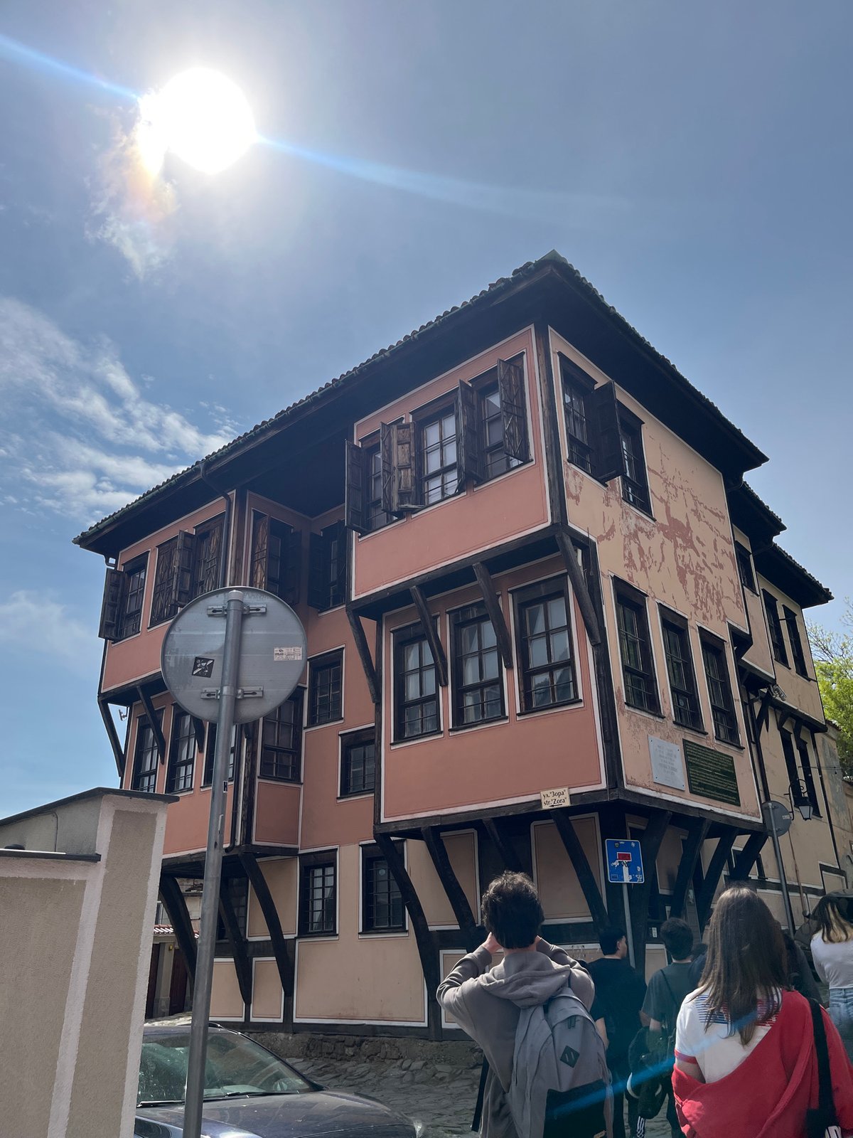 Morning walk through historic Plovdiv Old Town documented