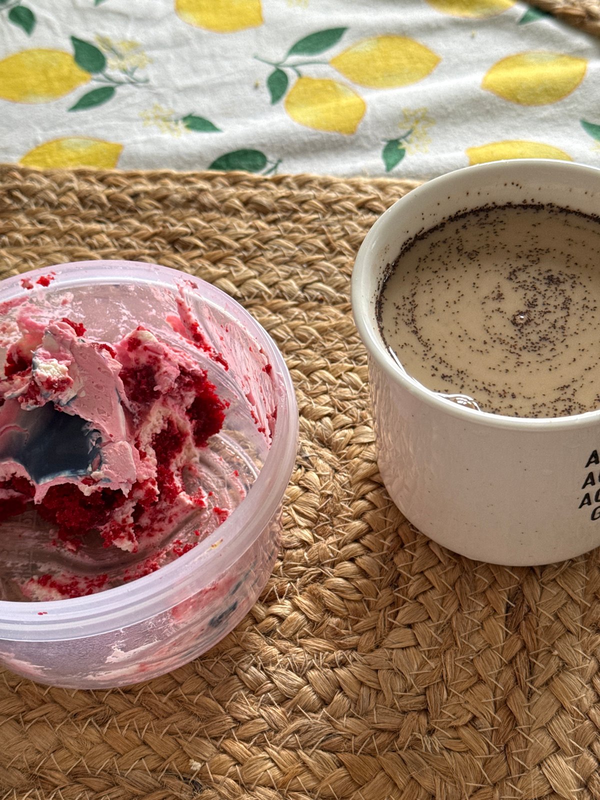 Morning coffee and cake scene documented in Belgrade suburb