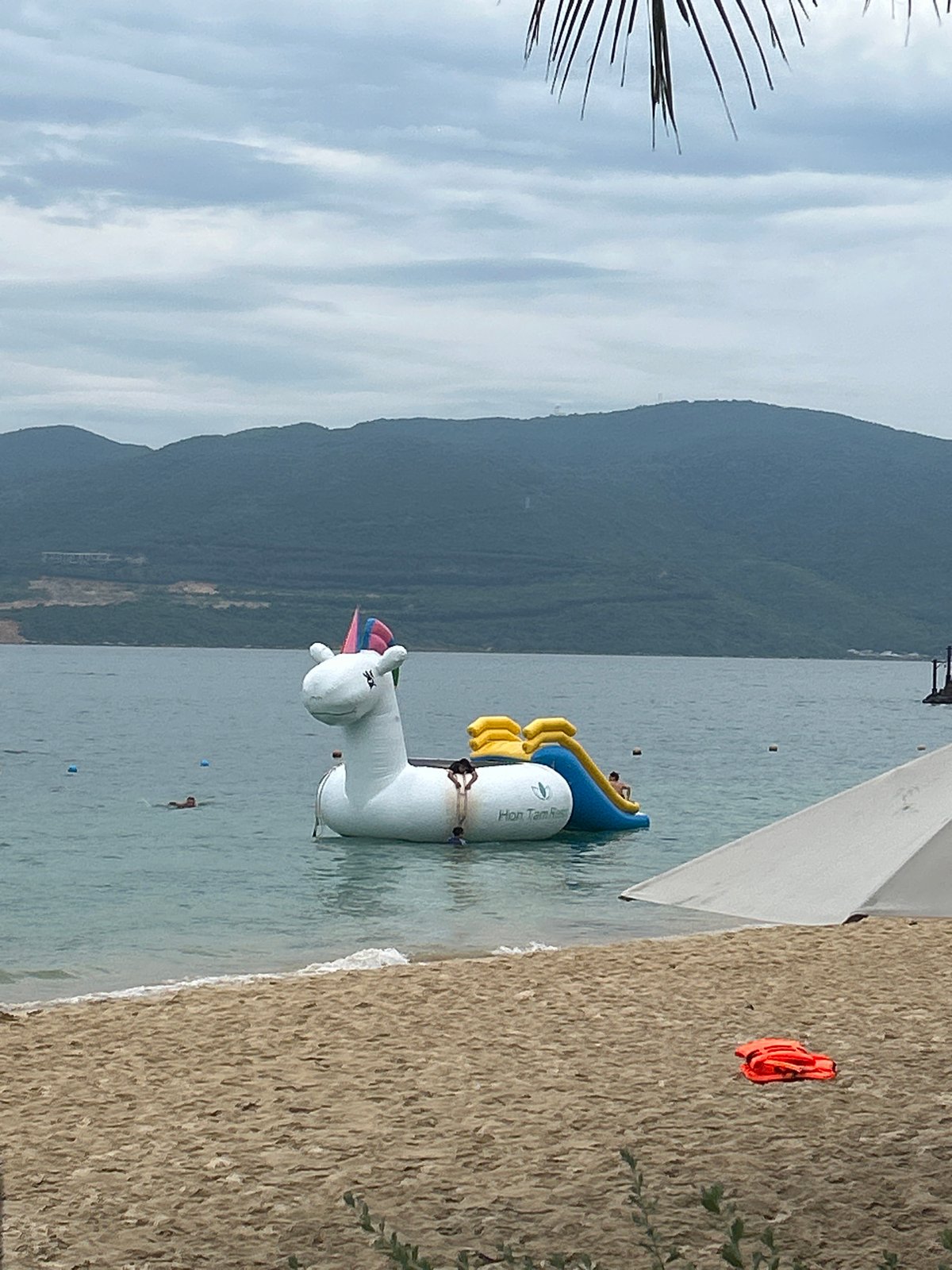 Water sports, inflatables, and resort vibes on Nha Trang's beach