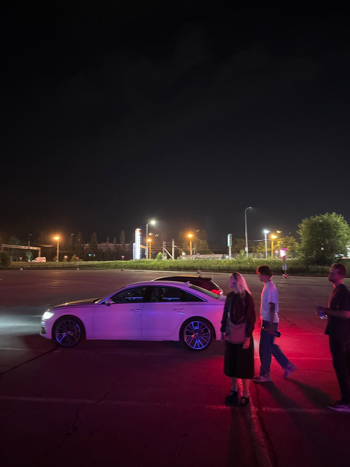 Movie night out, parking lot hangout, late-night drive