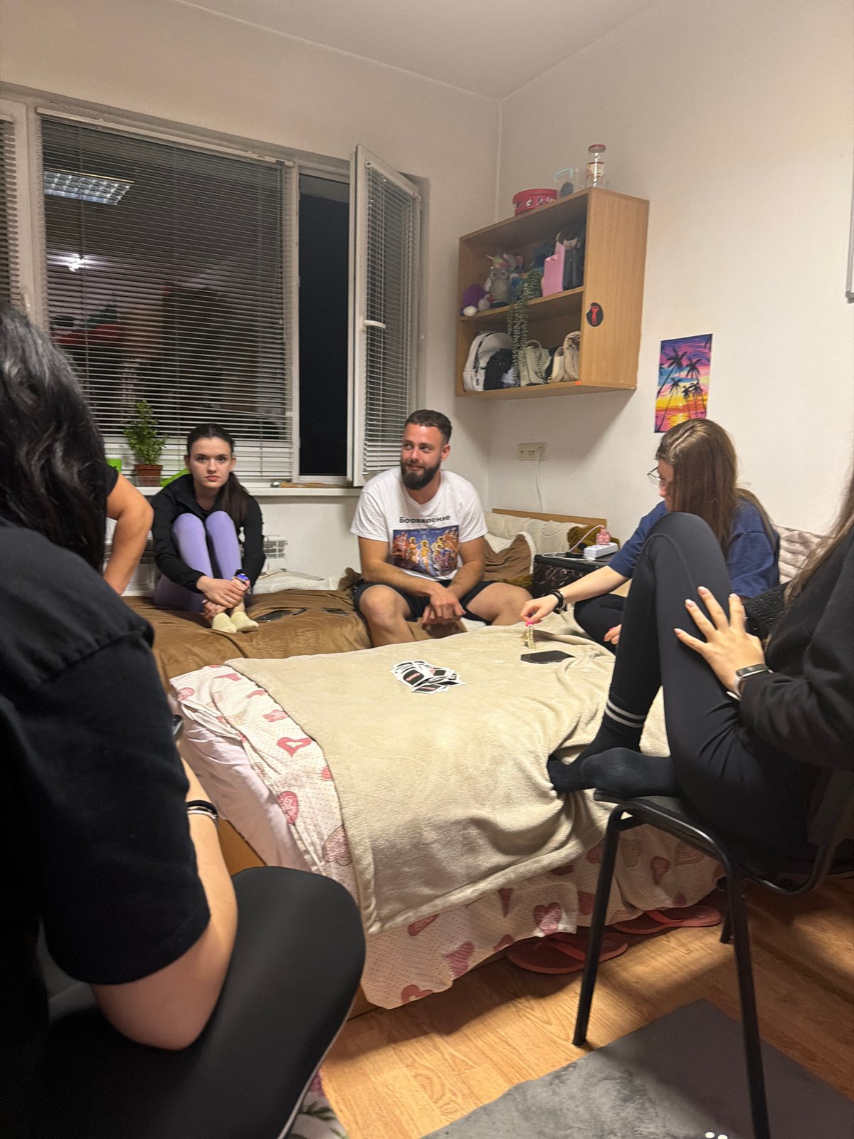 Indoor gathering observed in Plovdiv, Bulgaria apartment setting