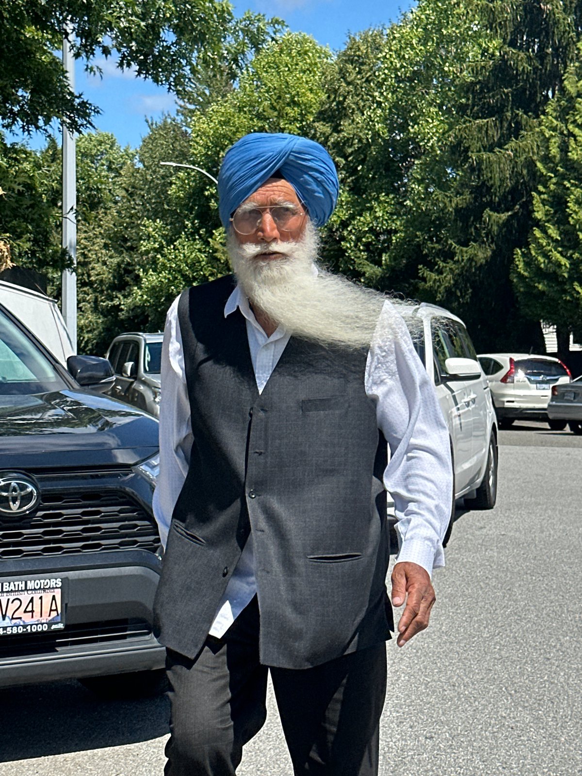 Sikh community event outside Surrey Gurdwara