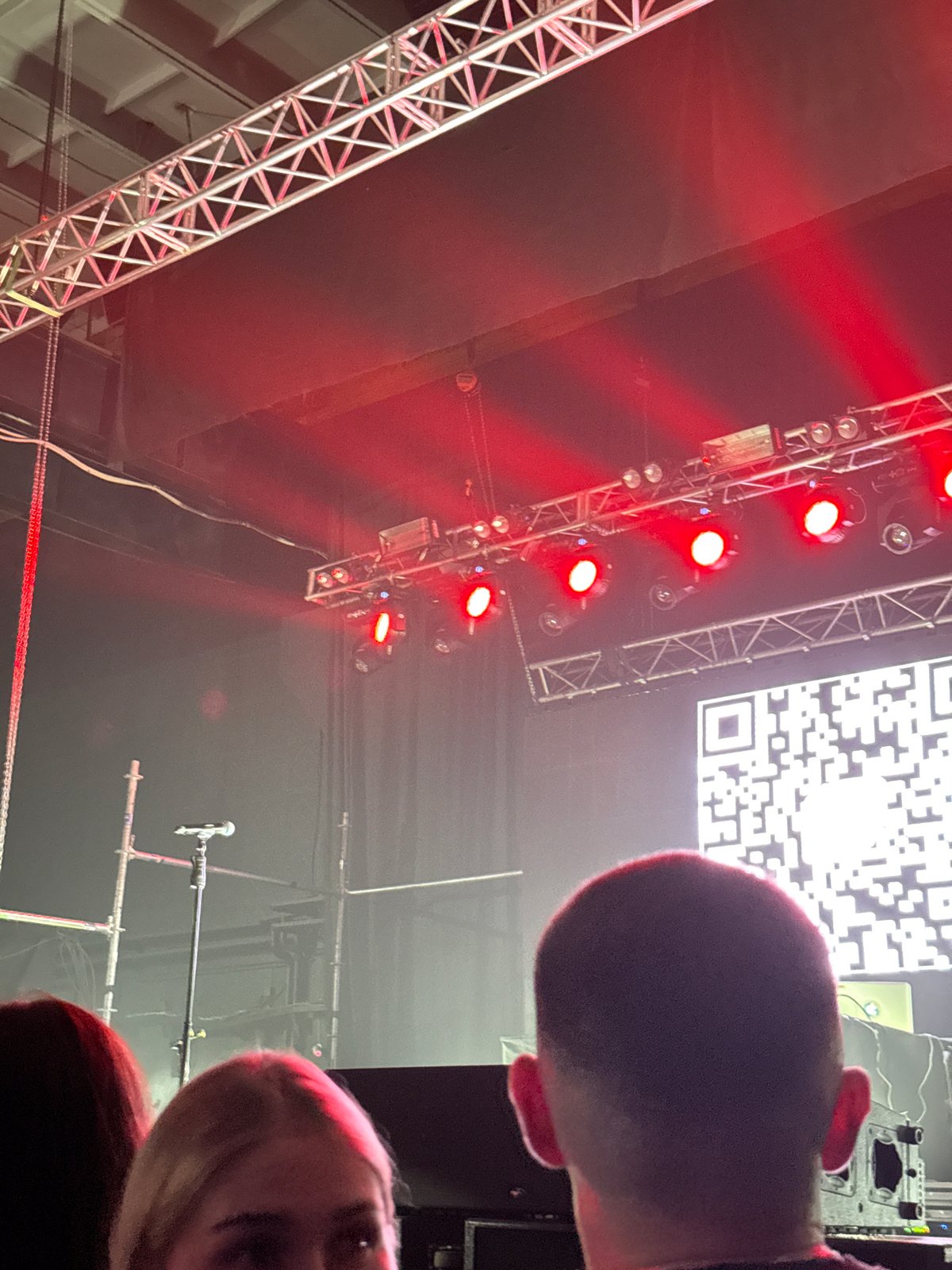 Concert event captured in Perm venue with red lighting
