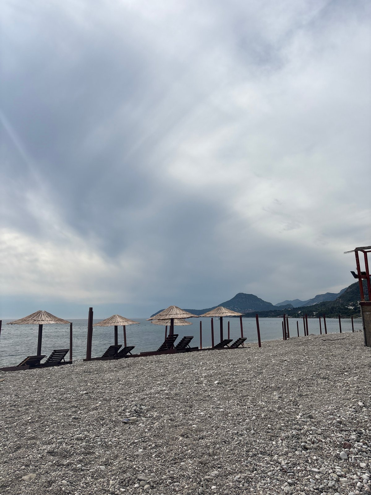 Ordinary afternoon moments documented along Bar Montenegro coastline