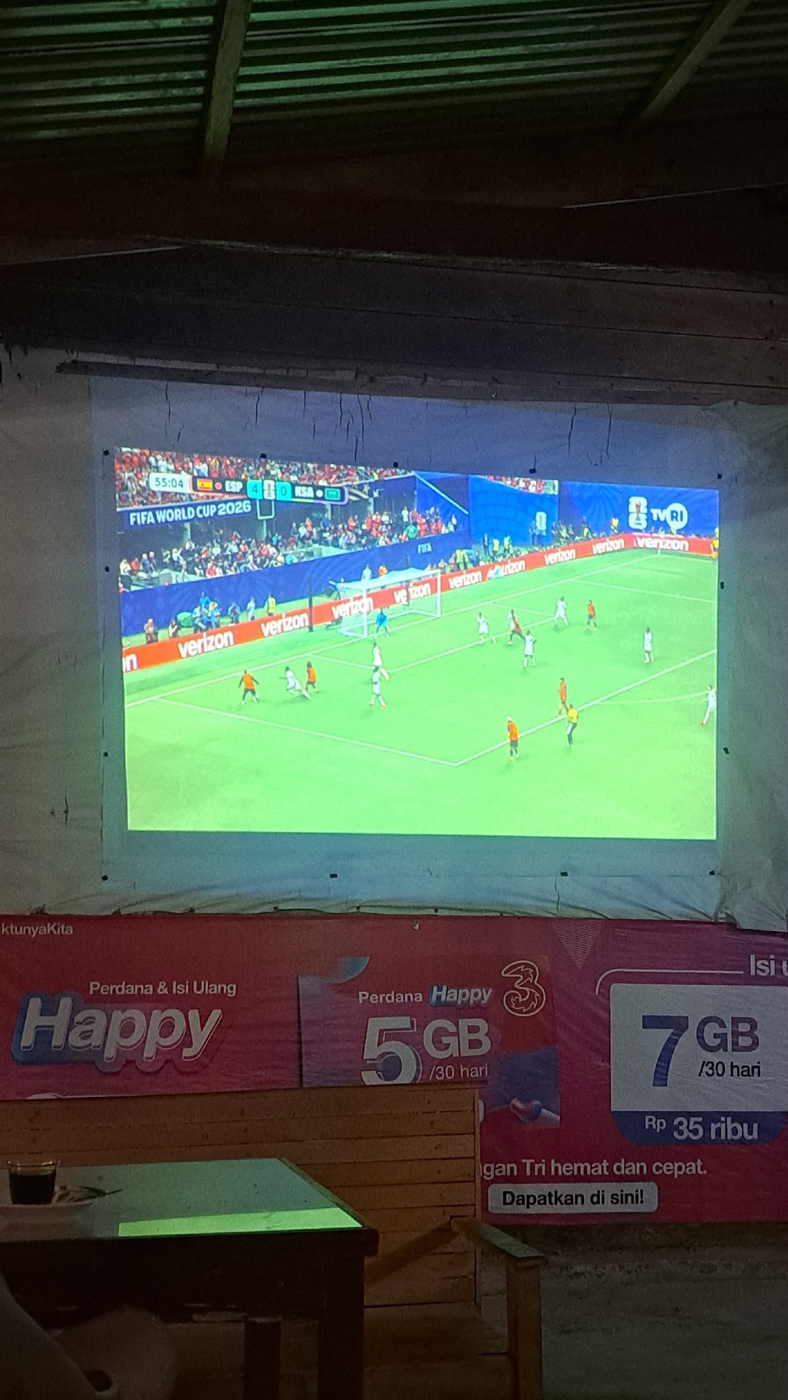 World Cup watching session mixed with everyday home scenes