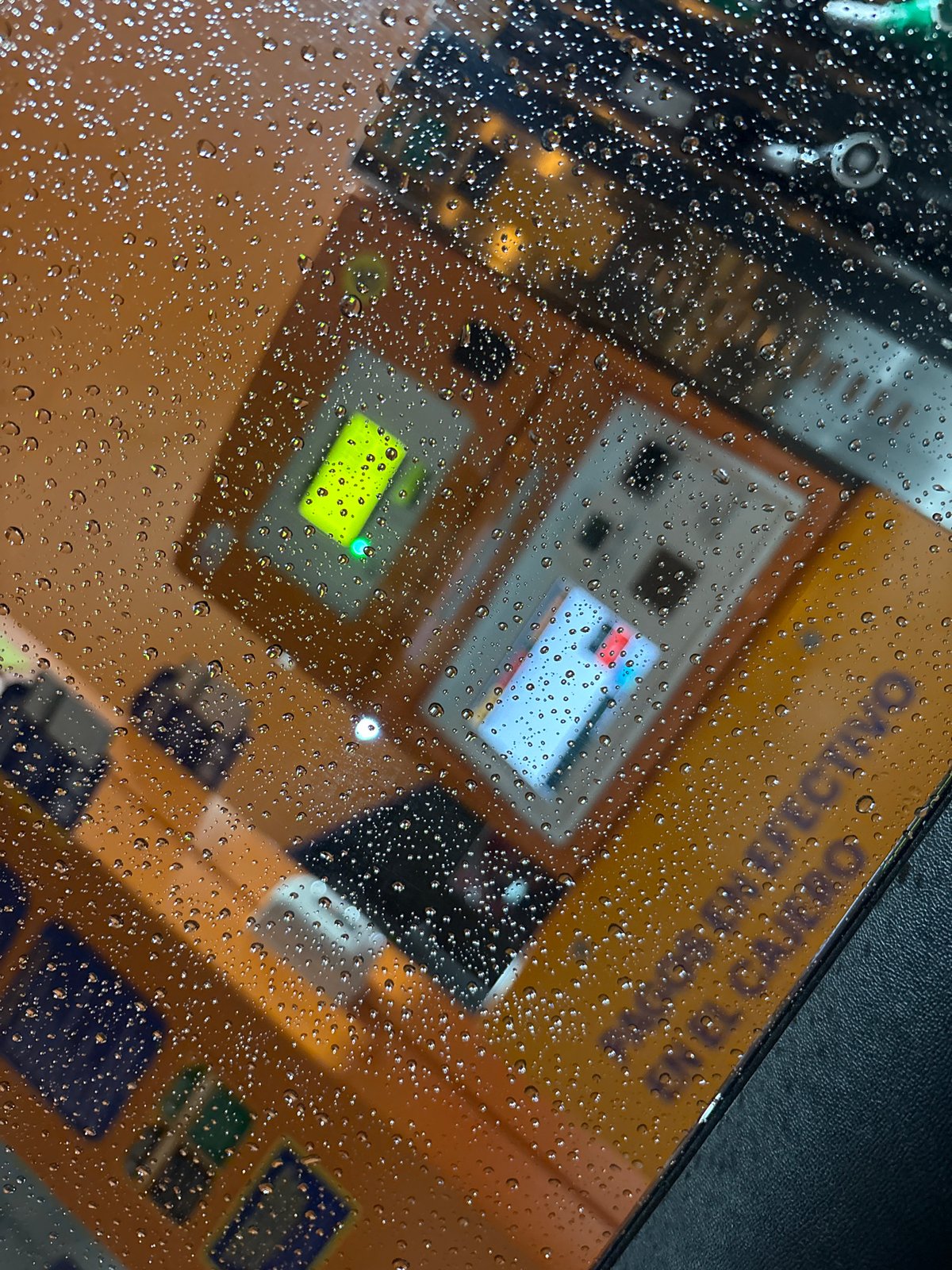Rainy night documented in Córdoba, Spain near ATM location