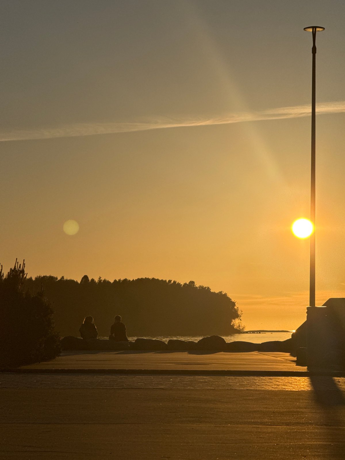 Sunset sequence documented along Tallinn's Baltic coastline