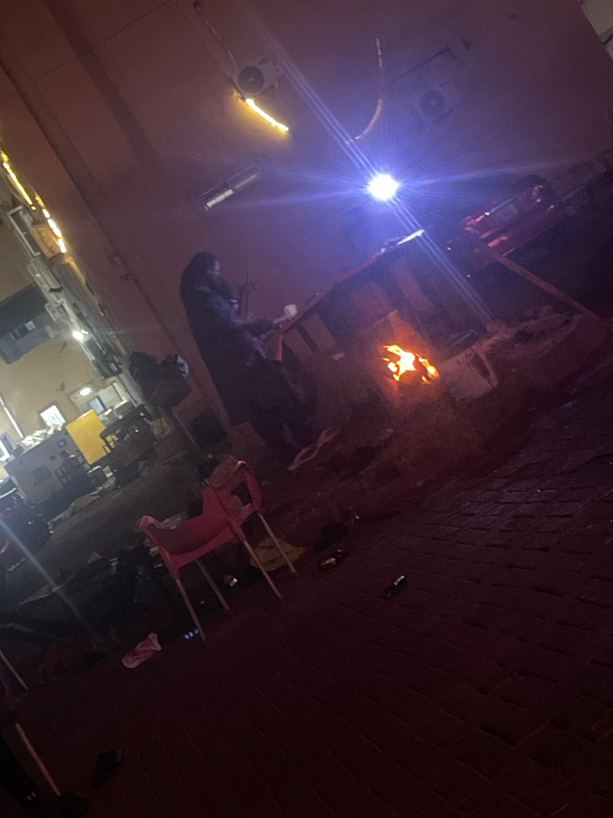 Nighttime street life documented in Lugbe, Nigeria