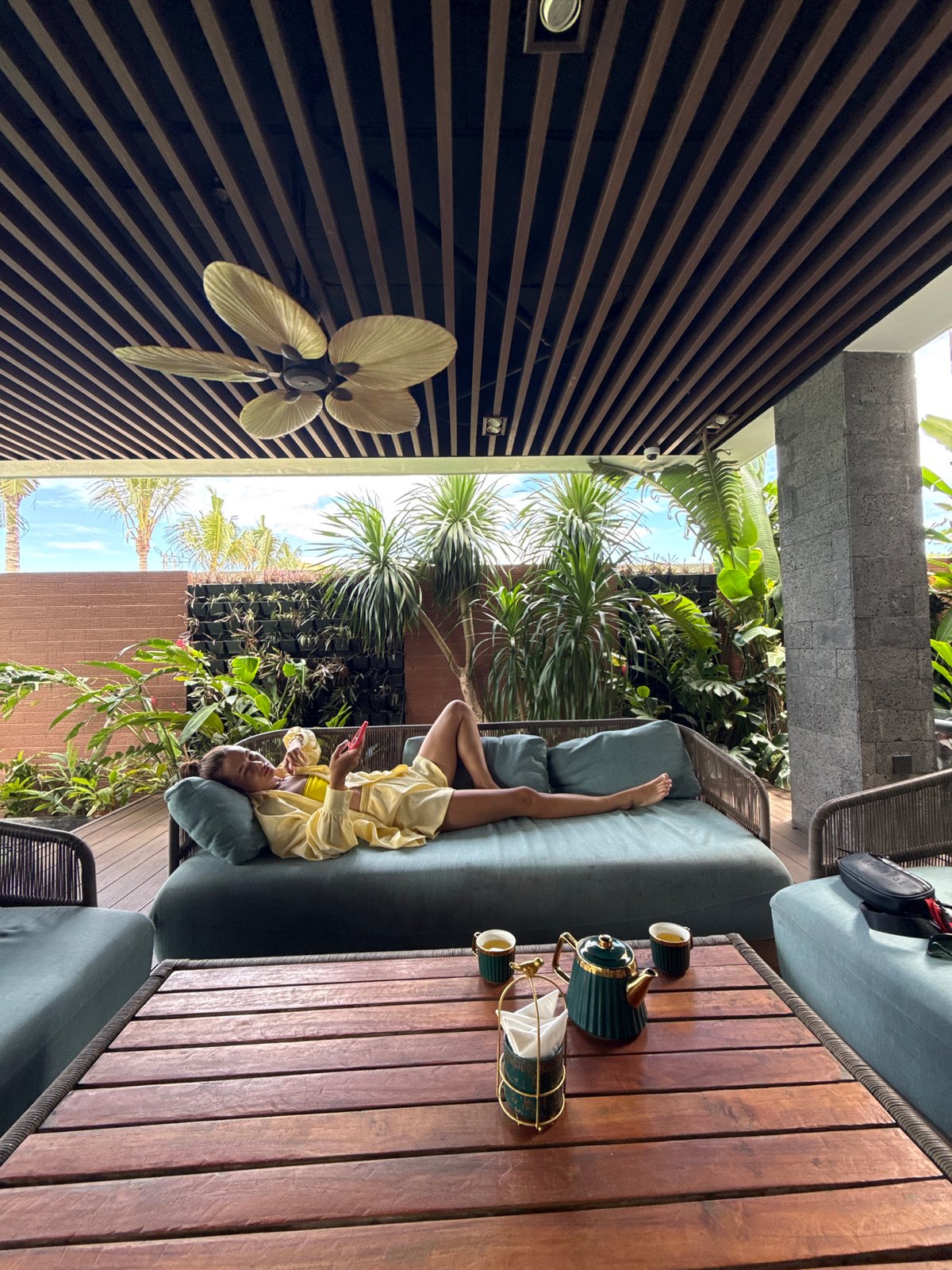 Poolside lounging and koi ponds at a Nha Trang resort
