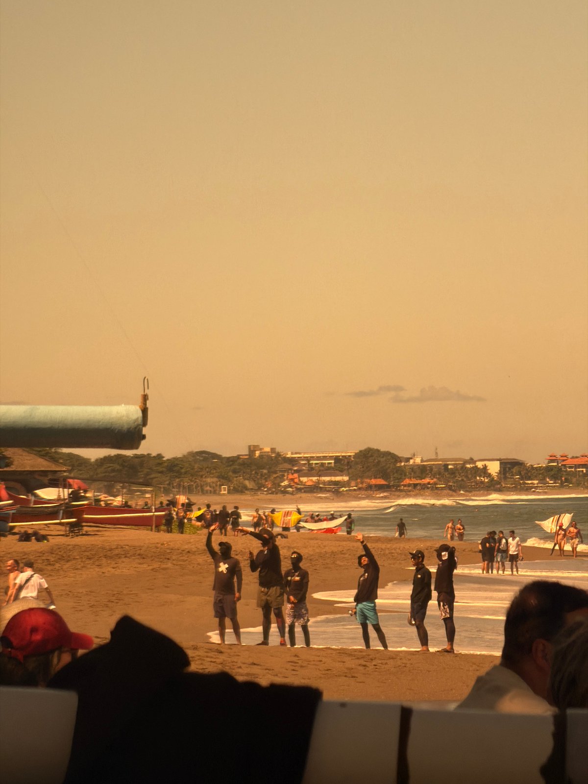 Morning beach life captured across North Kuta, Indonesia