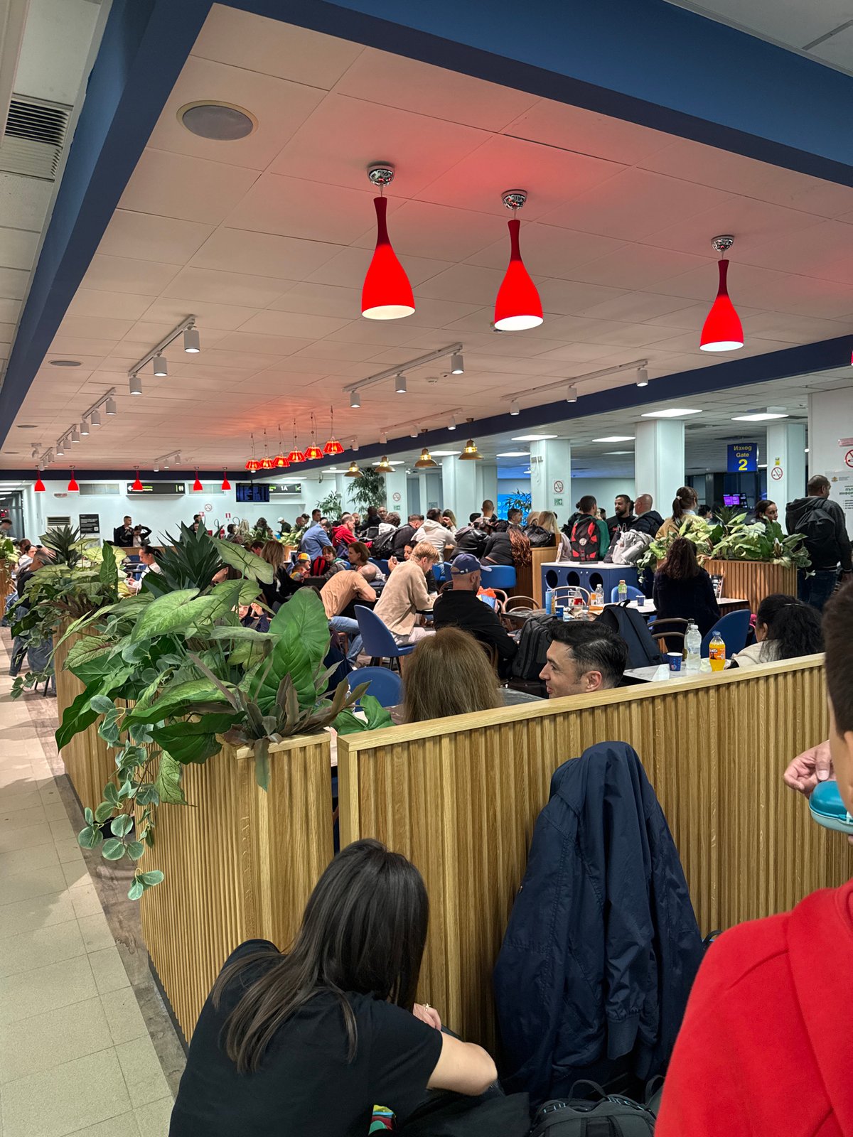 Crowded conditions, nighttime activity documented at Sofia Airport terminal