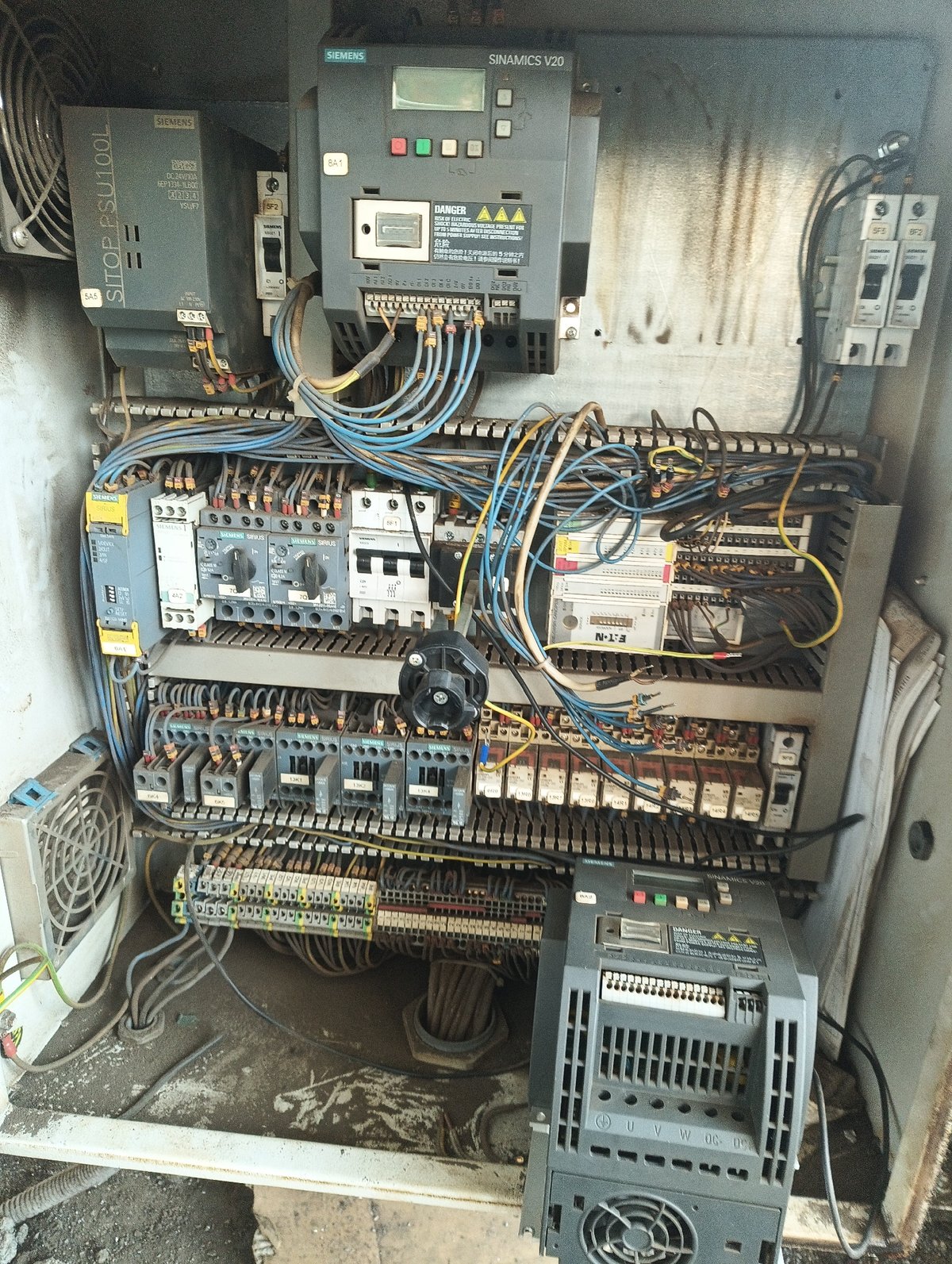 Industrial equipment and deteriorating infrastructure documented in morning observations