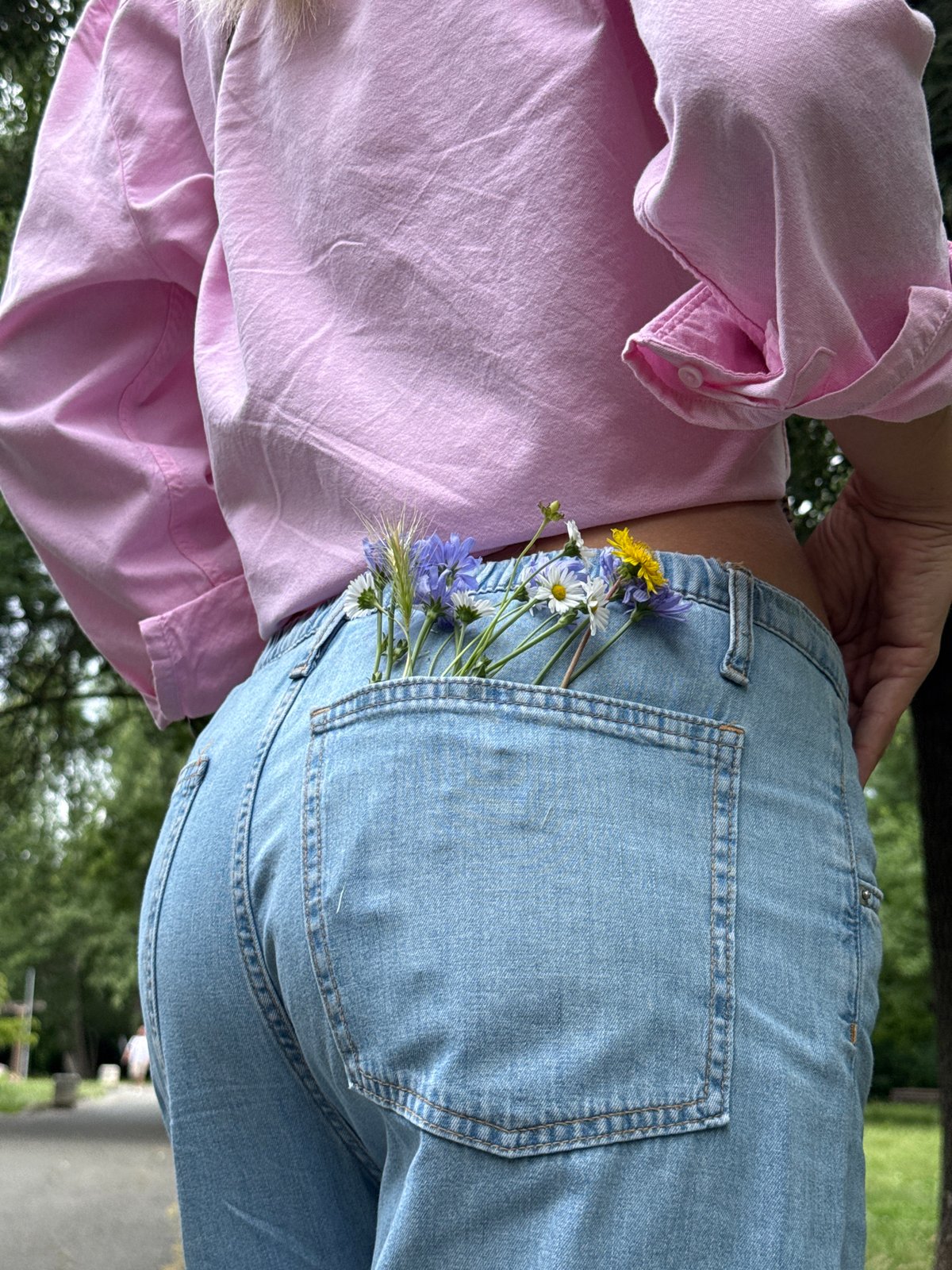 Morning wildflower gathering observed in Burgas, Bulgaria streets