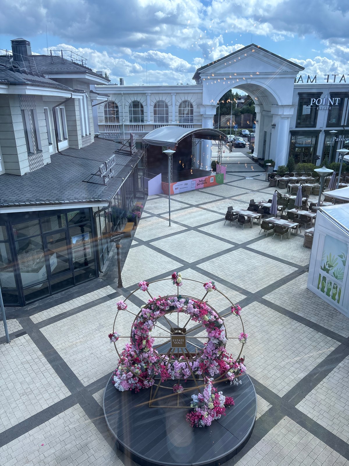 Inside and around Crocus Fitness gym in Monolit, Russia