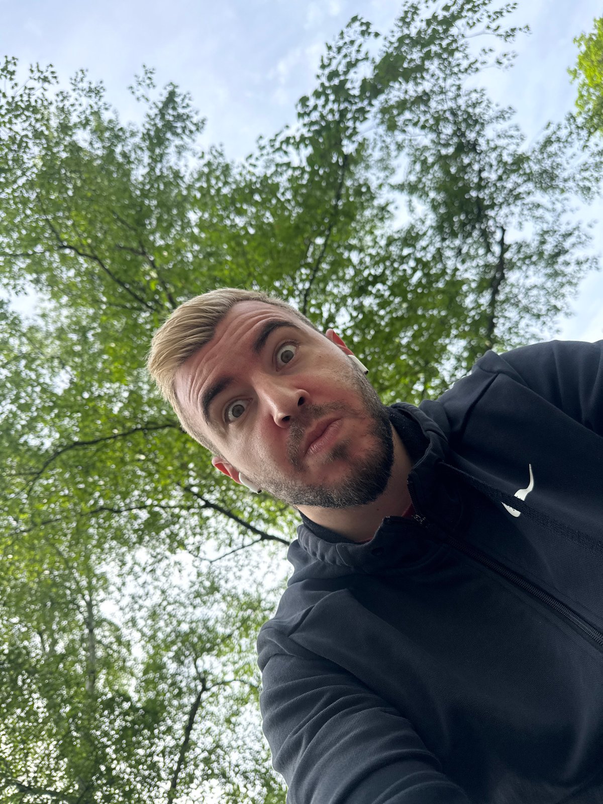 Man in black hoodie spotted around Sofia parks, playgrounds