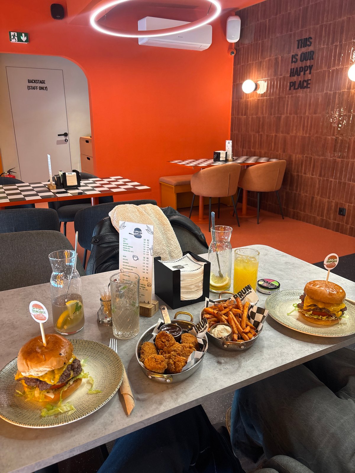 Sofia restaurant meal documented with social media hashtag