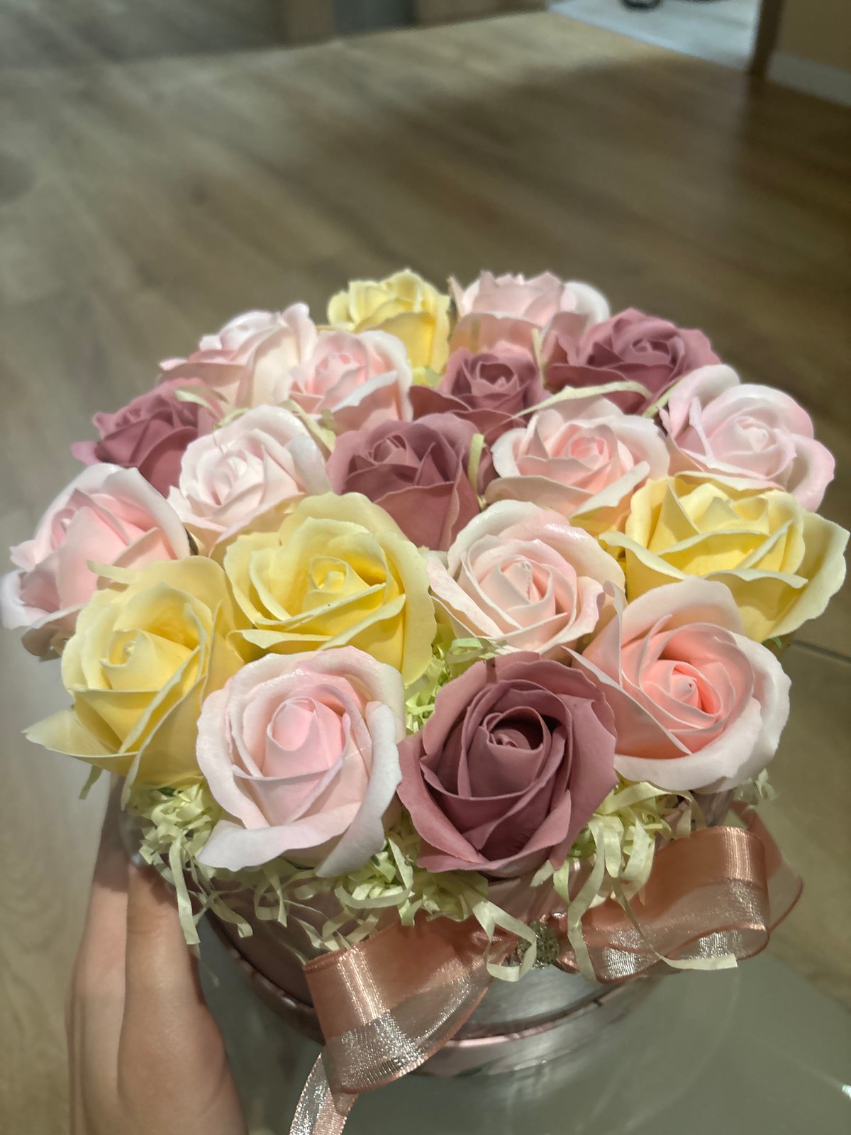Artificial rose bouquet spotted in Sofia, Bulgaria