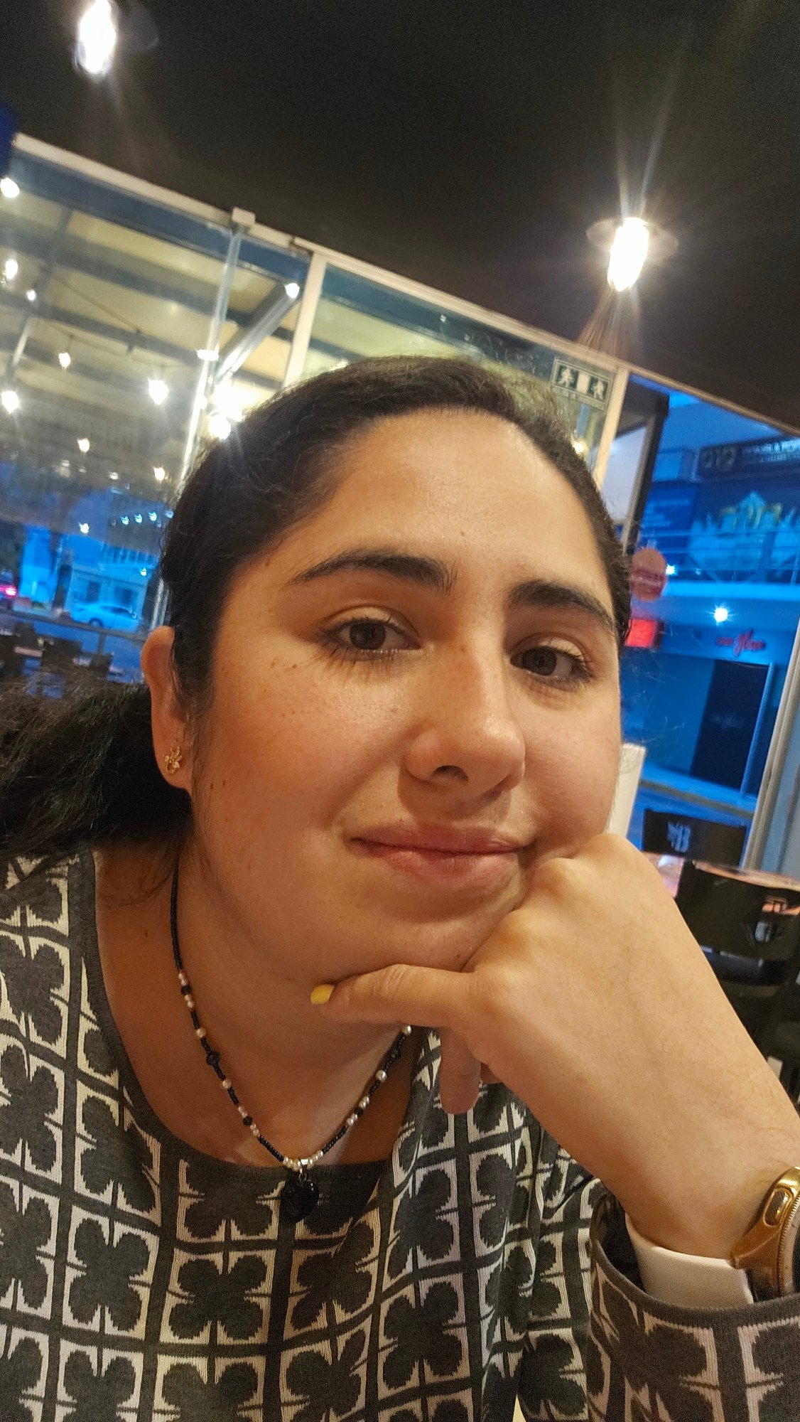 Late-night dining captured at Puebla restaurant
