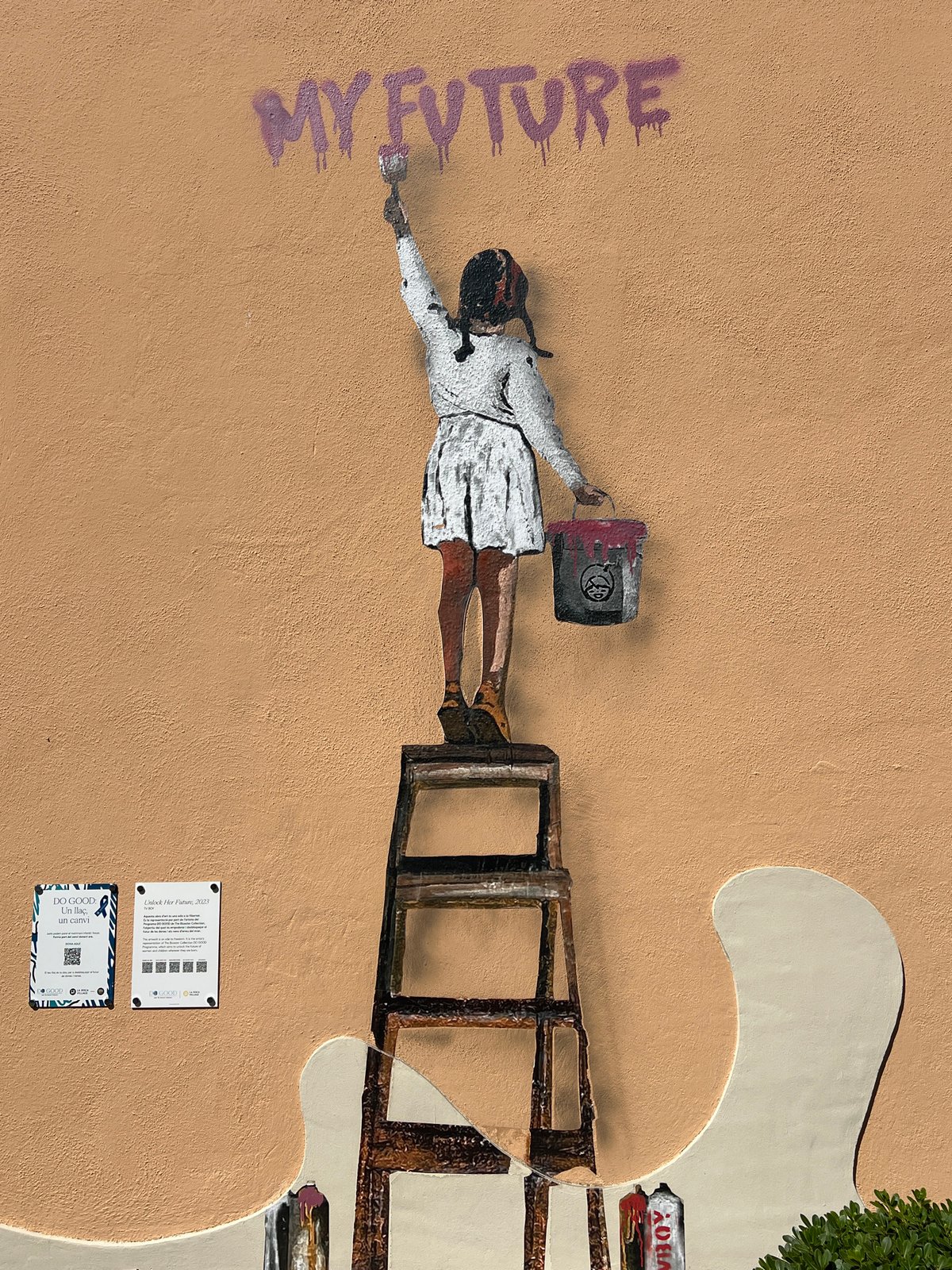 Street art and retail displays observed in la Roca del Vallès