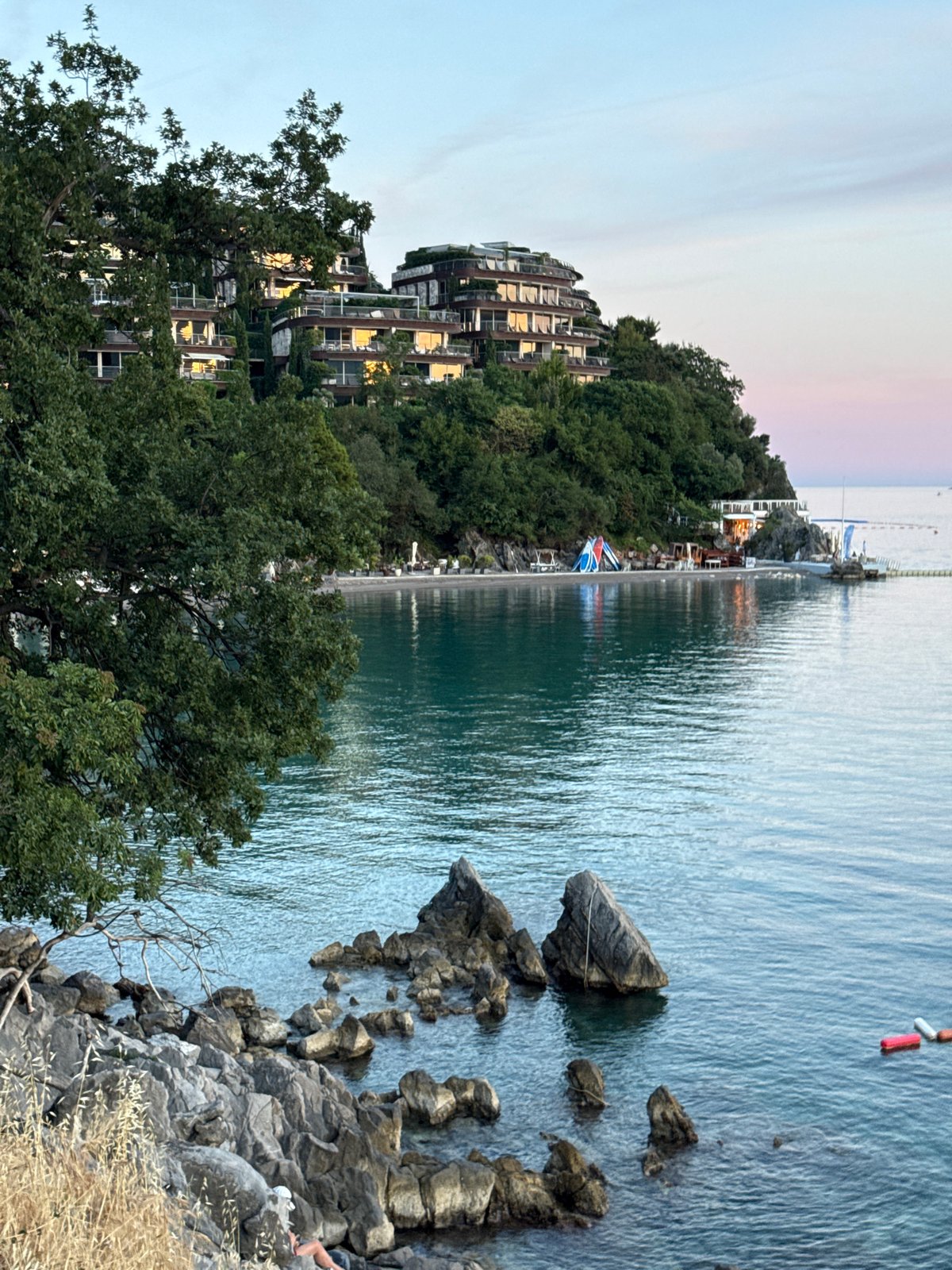 Evening coastal exploration and cycling through Budva's tunnels and waterfront