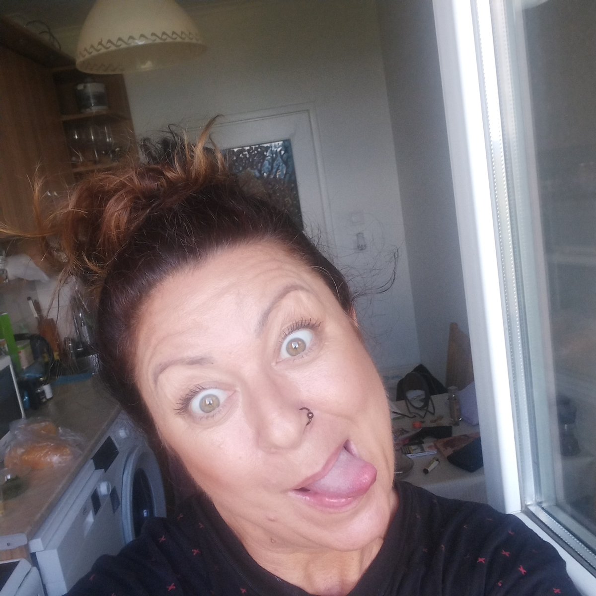 Kitchen cooking session with playful selfies in Sofia