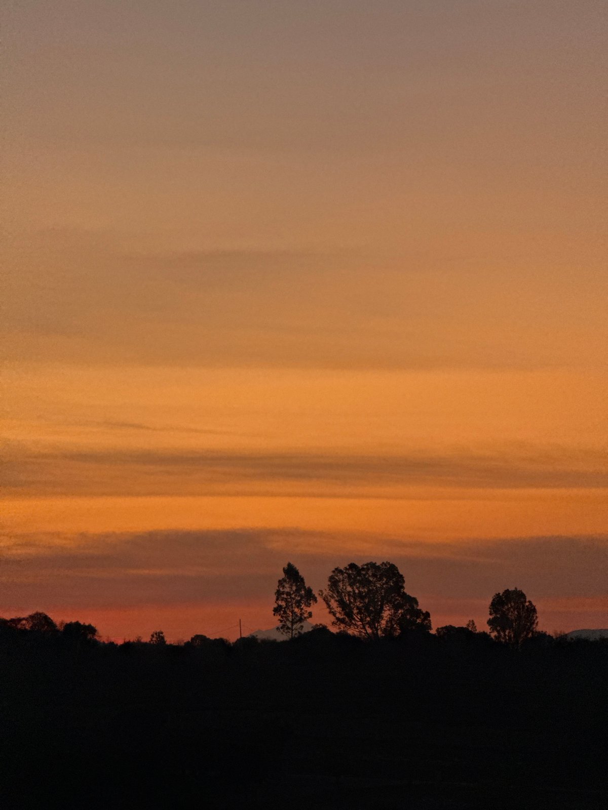 Dramatic sunrise or sunset captured in Puebla, Mexico