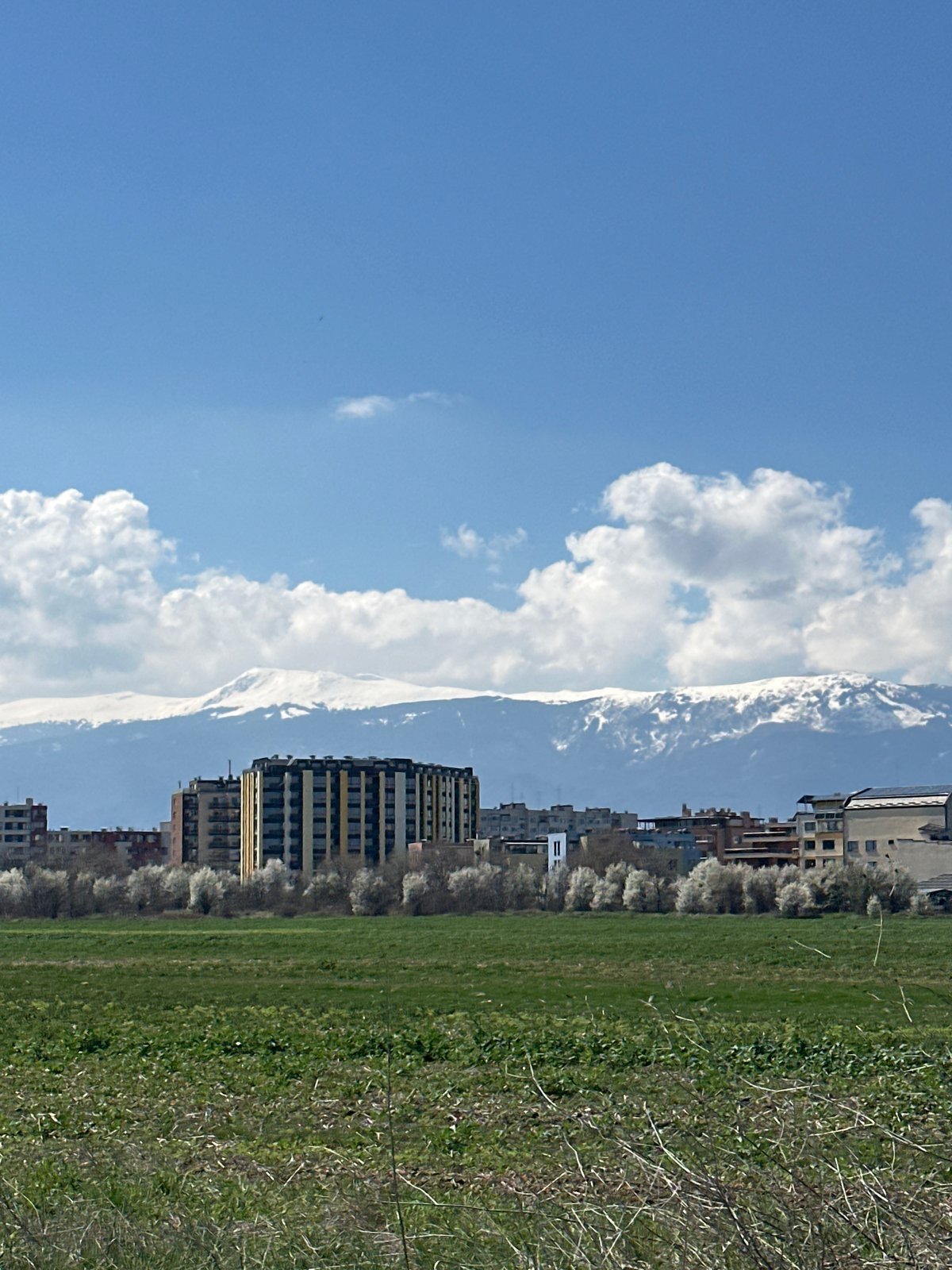 Sofia landscape views show urban-rural contrast under clear skies
