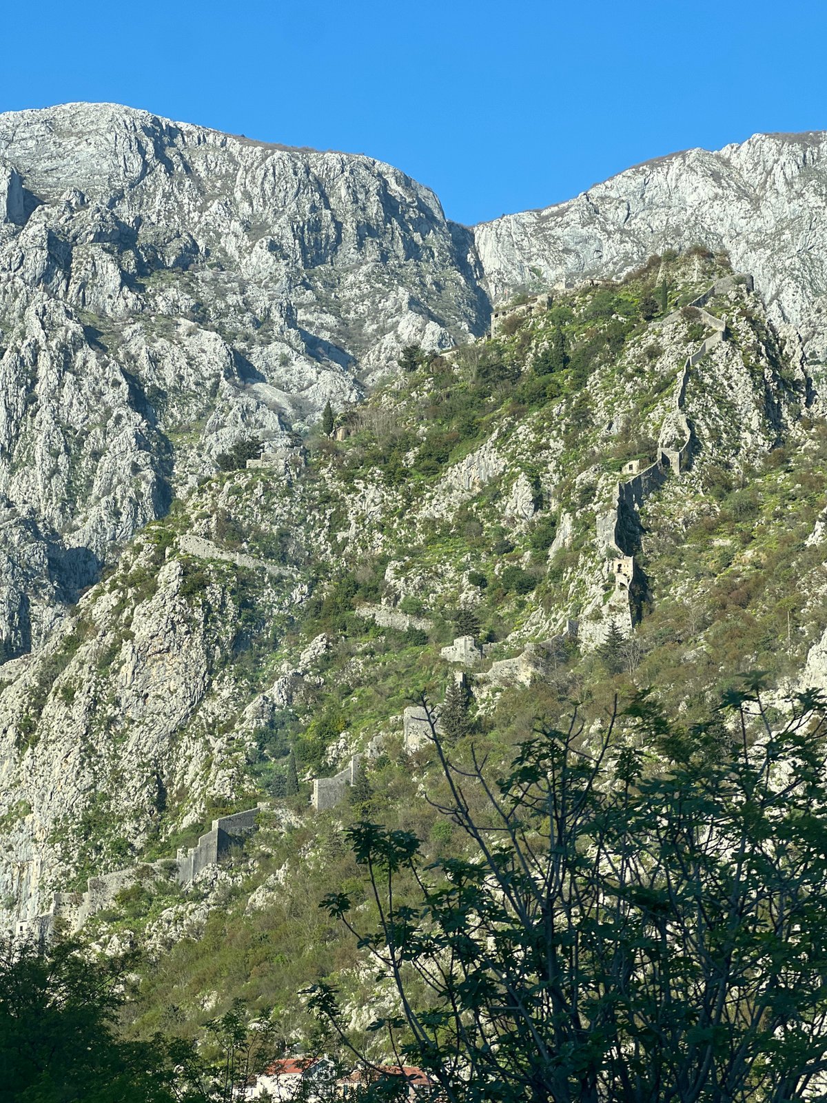 Historic stone fortifications documented on Montenegro mountainside