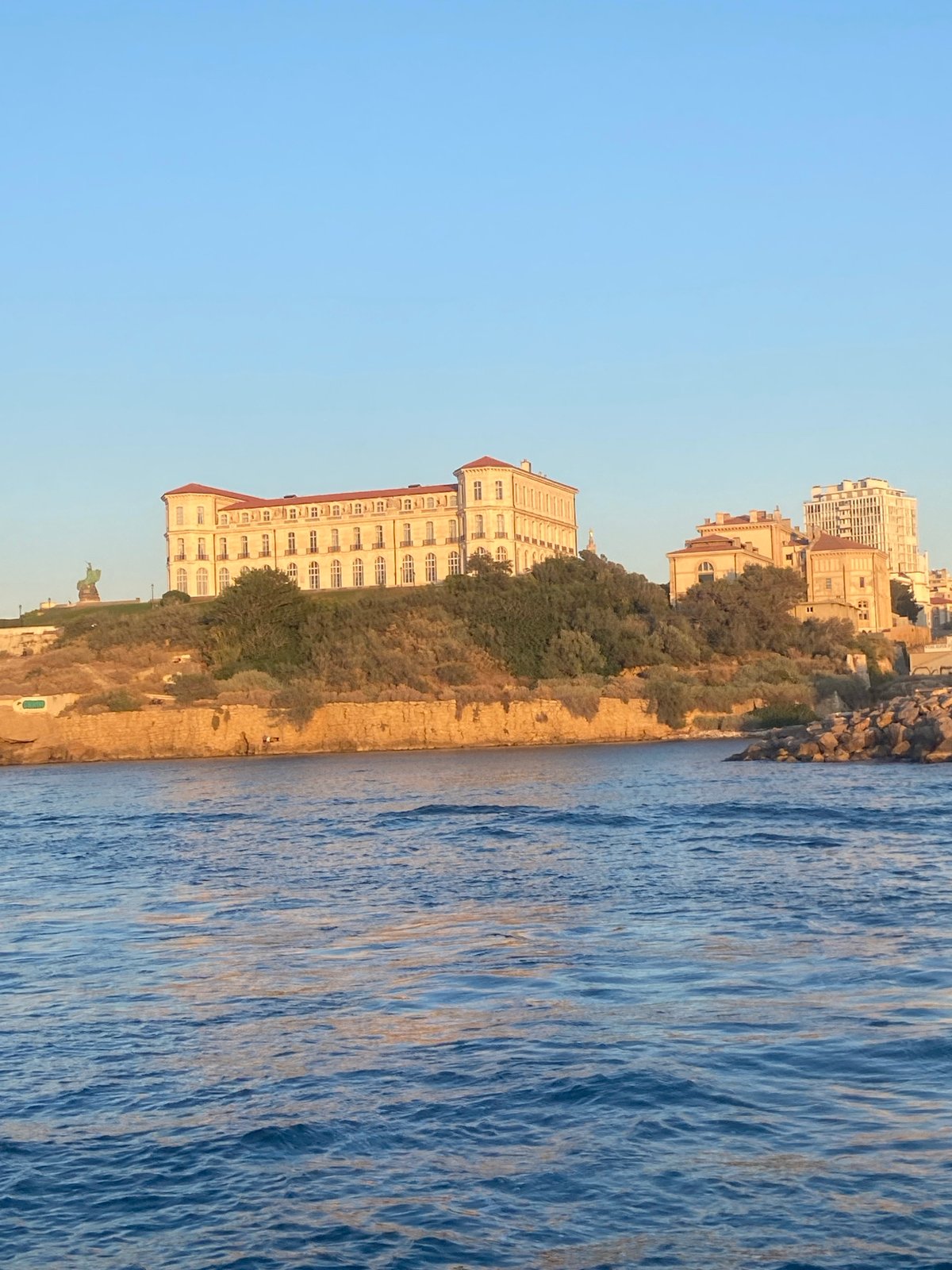 Afternoon boat ride along the Marseille coastline at sunset
