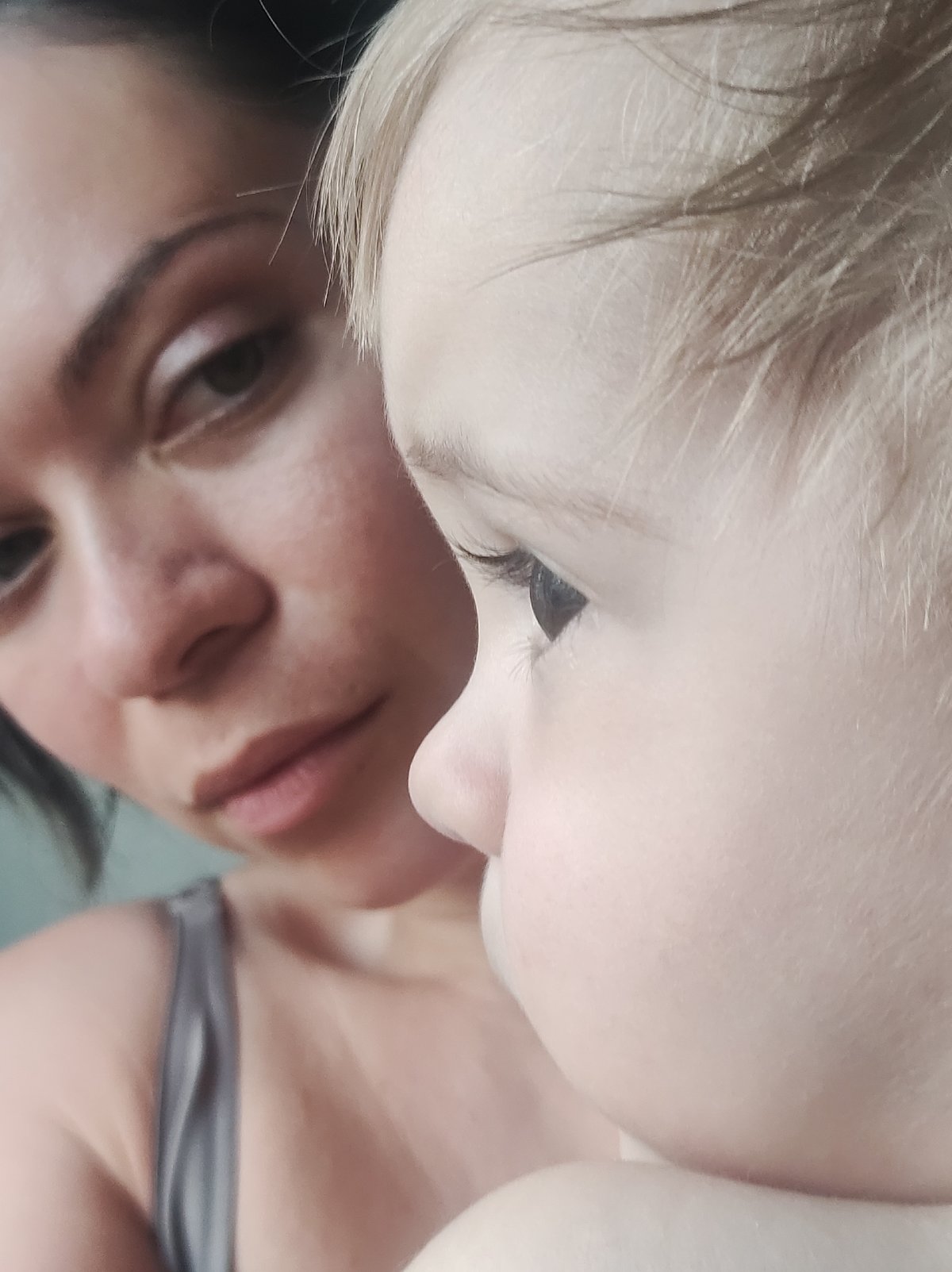 Mother and child captured in quiet early morning moments