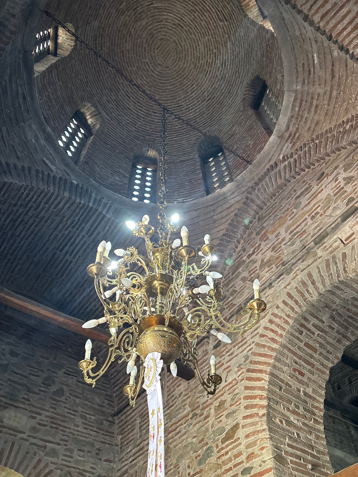 Tourist documents Thessaloniki church interior and street scenes