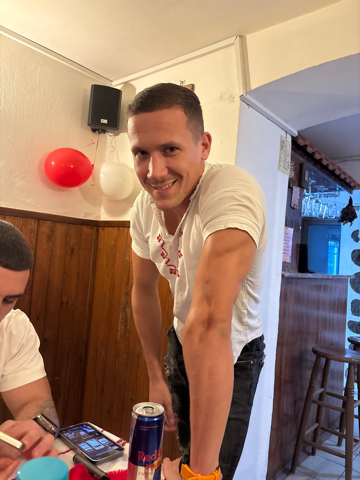 Dinner gathering captured in selfies at Gabrovo restaurant