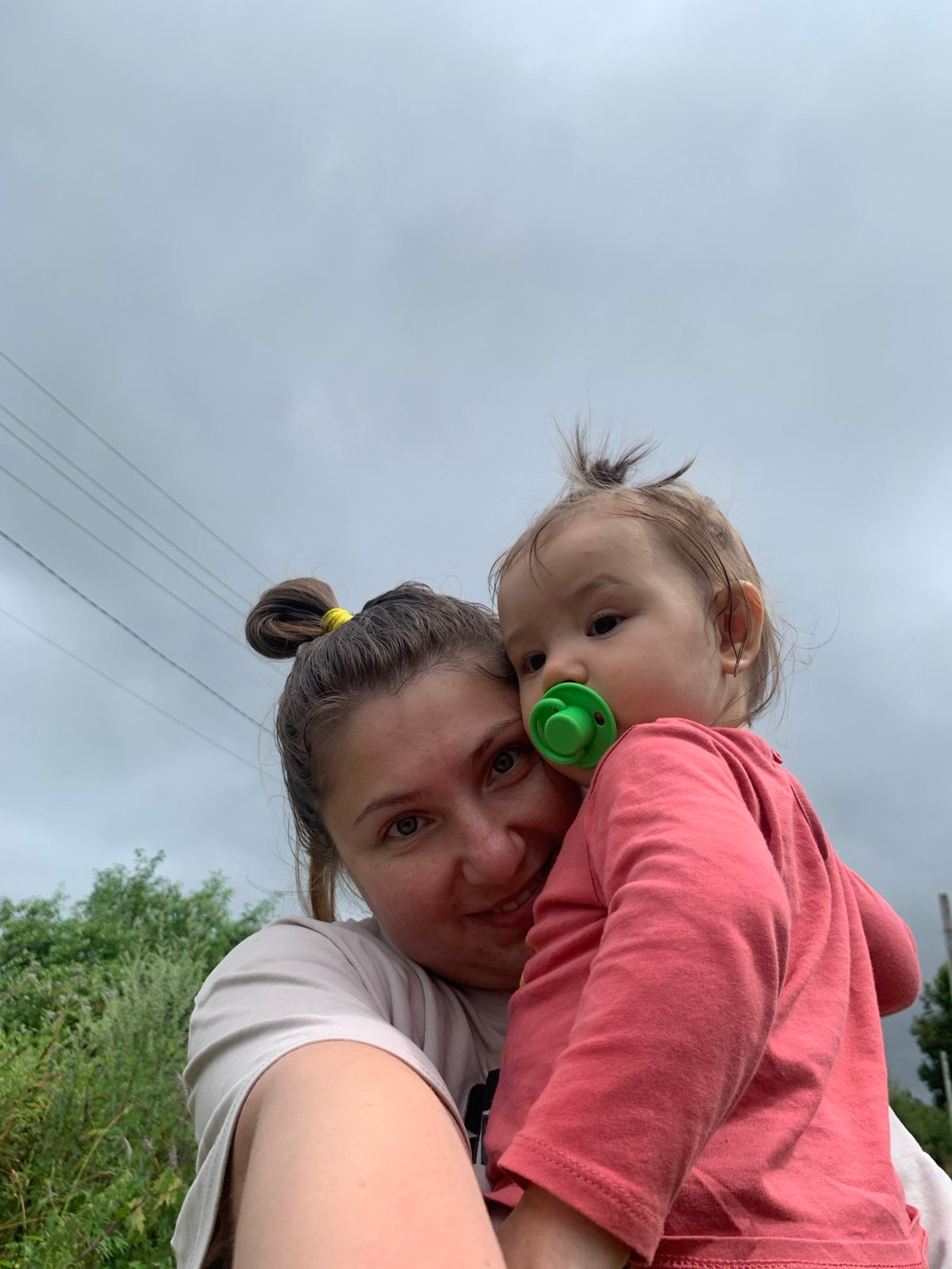 Overcast summer day at a rural Russian countryside spot