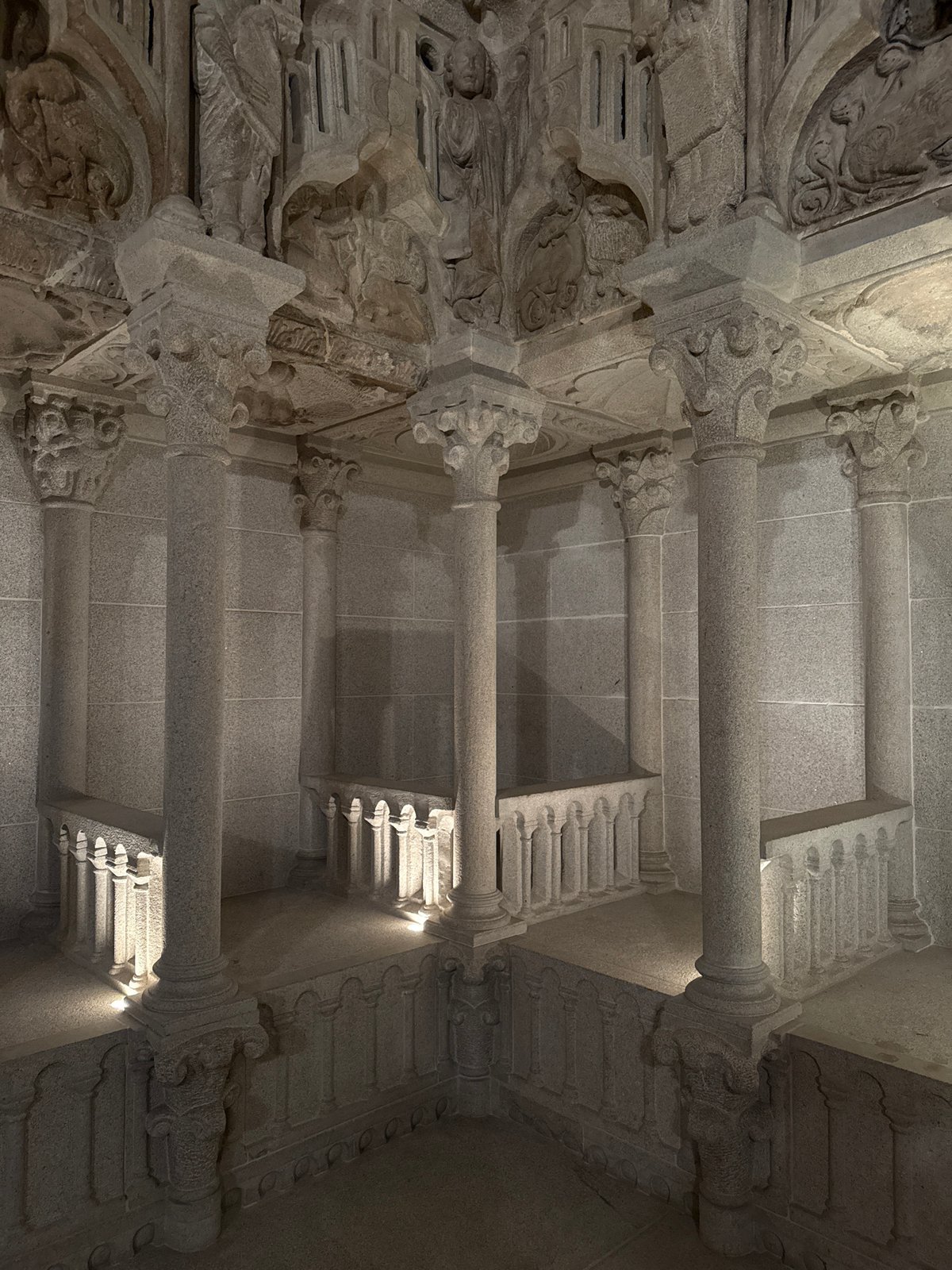 Inside and around the Cathedral of Santiago de Compostela