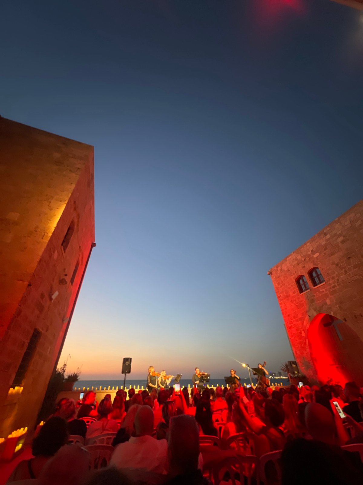 Evening concert lights up Jaffa's ancient stone landmarks