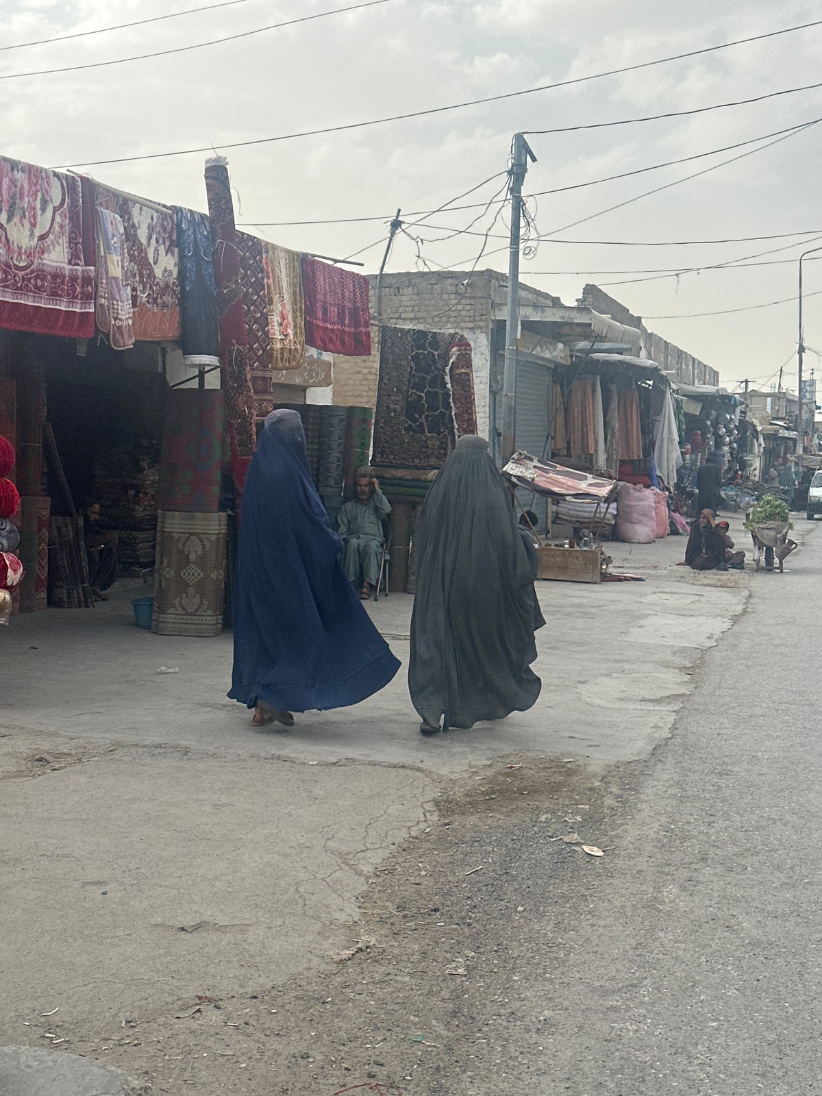 Daily street life documented in Quetta City market area