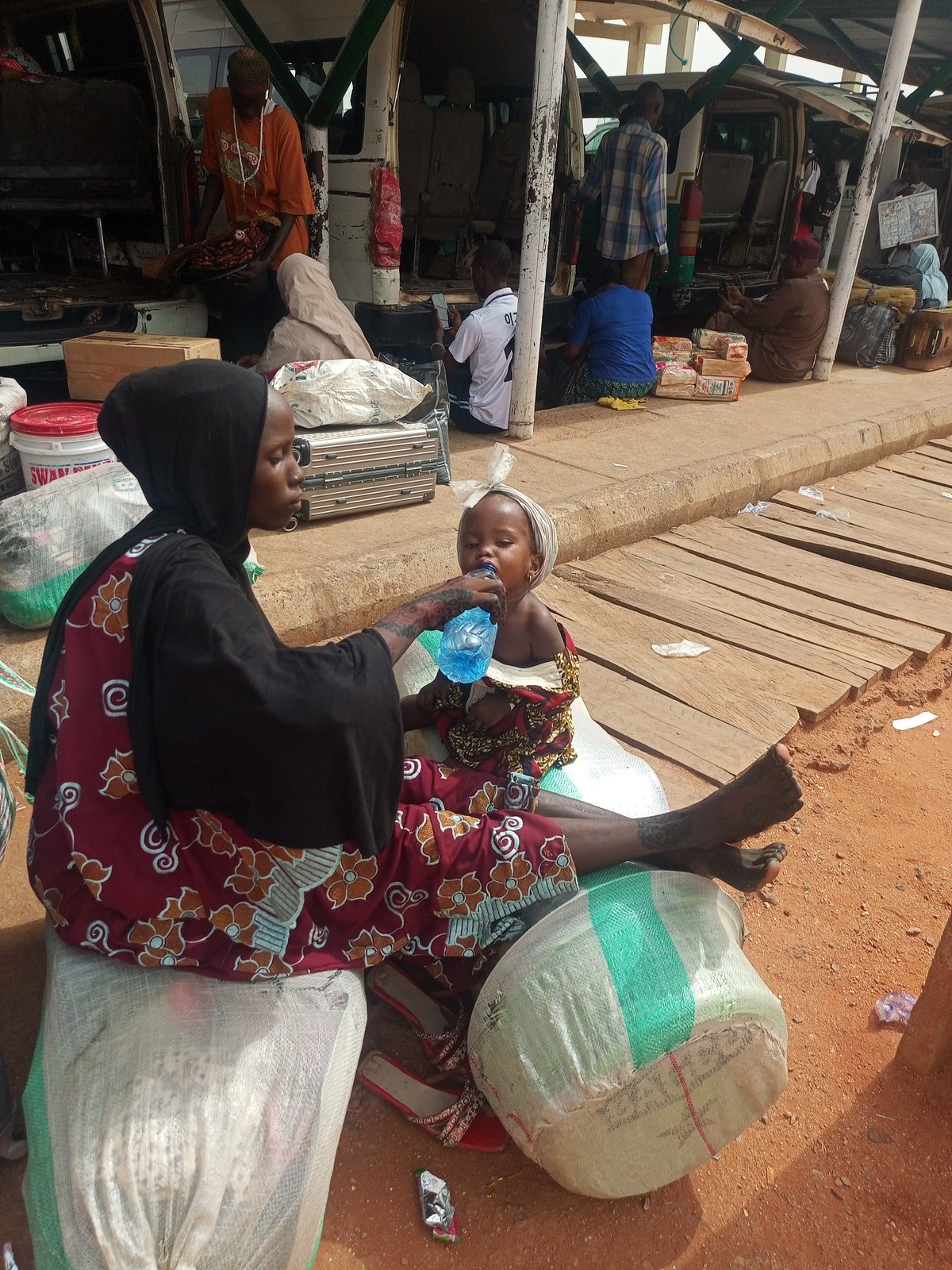 Daily life unfolds at busy Timia Niger transport hub
