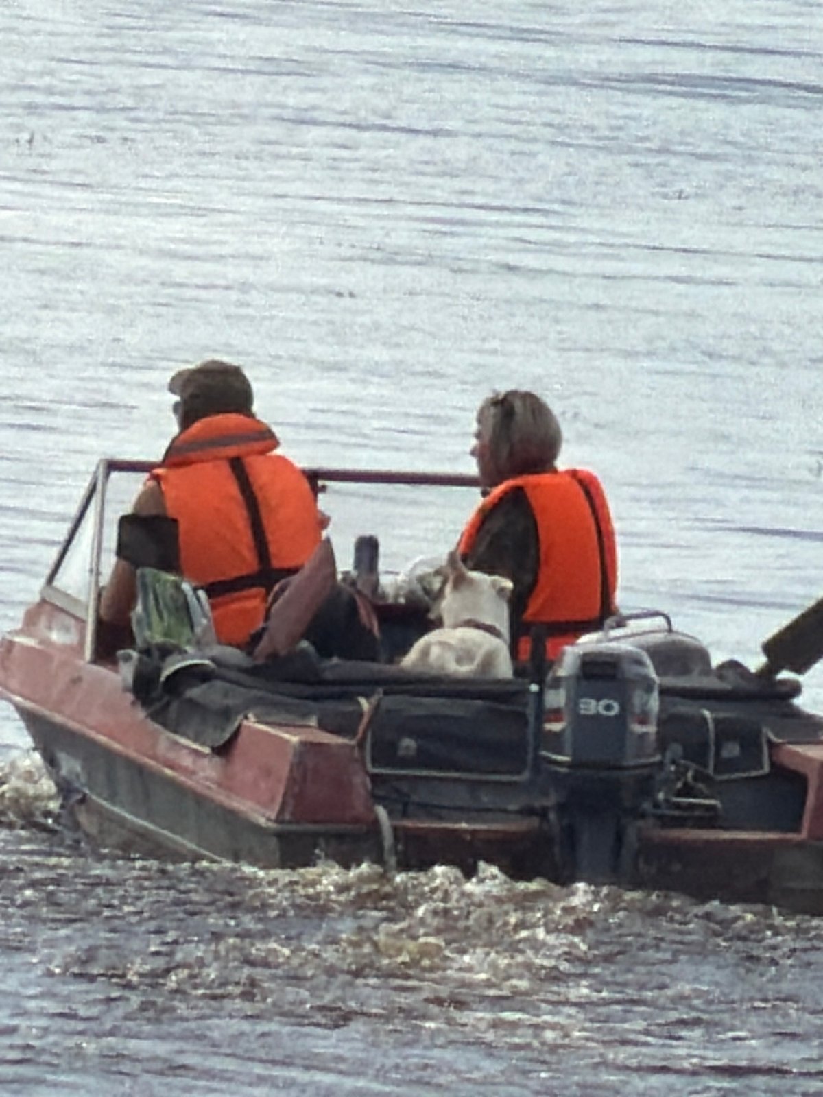 Lazy summer day on the river near Solikamsk