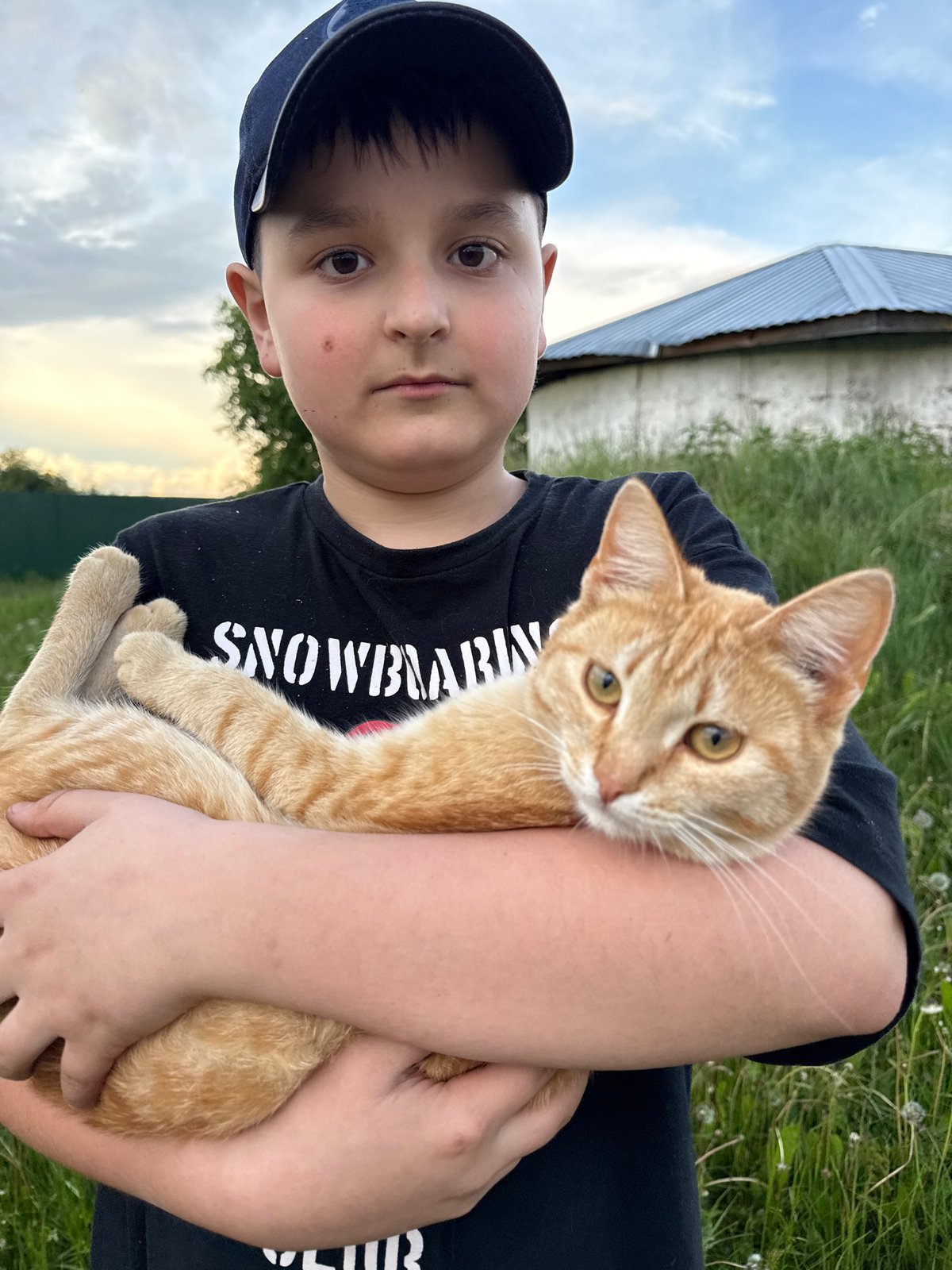 Rural village life documented in Алегазово, Russia during afternoon hours