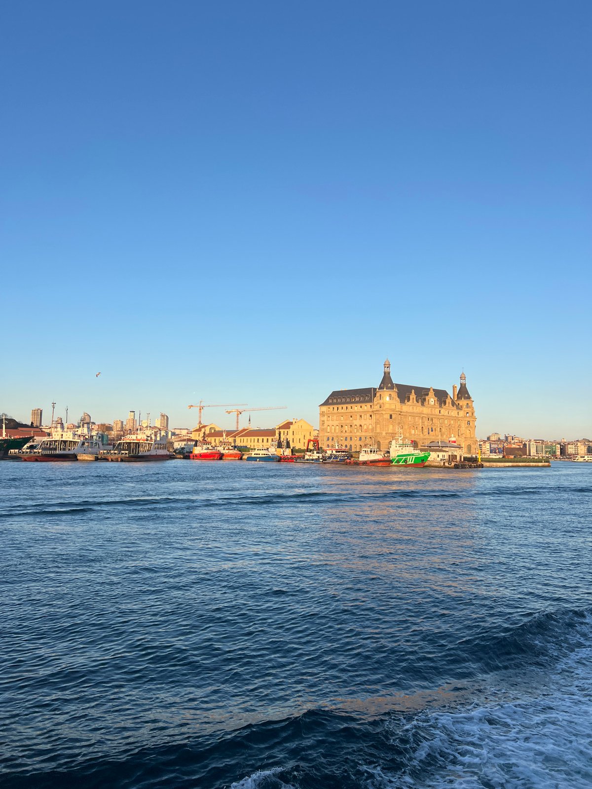 Haydarpaşa Terminal viewed from sea in Istanbul