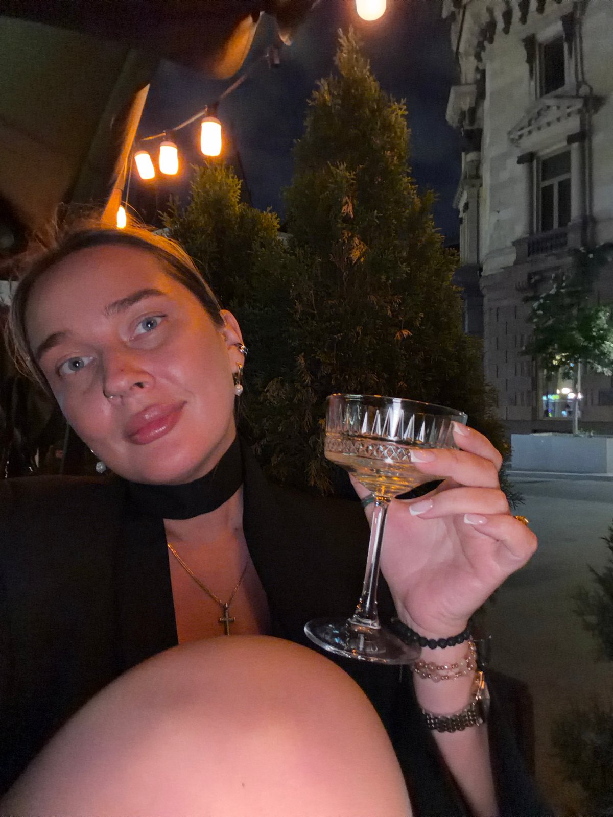 Women enjoy evening drinks and dining at Moscow outdoor venue