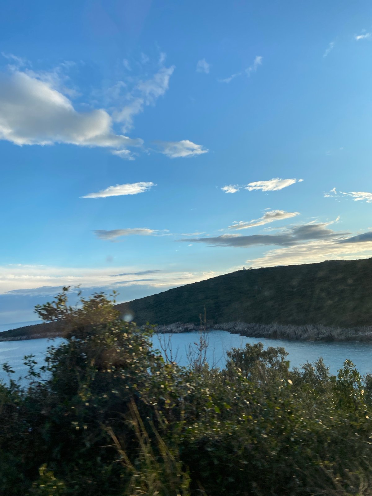 Drive through Montenegro countryside captured in afternoon journey