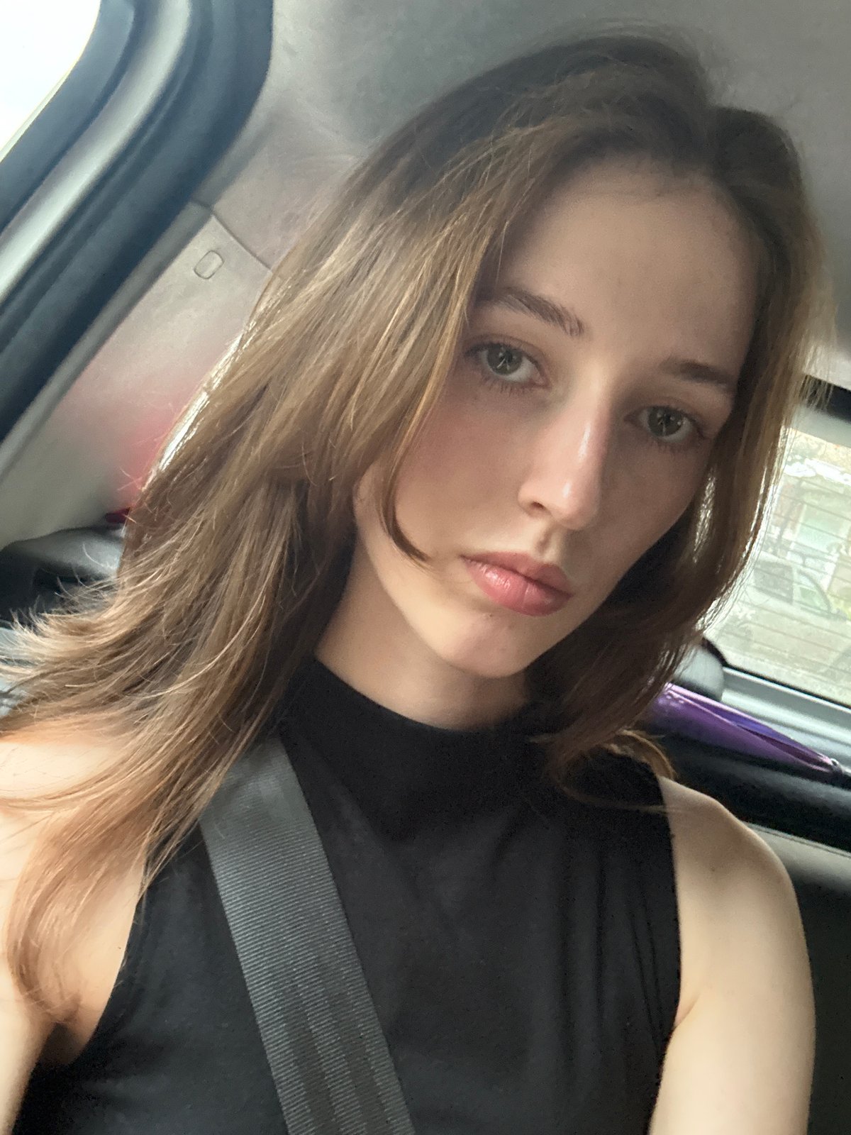 Back-to-back car selfies in Perm, Russia