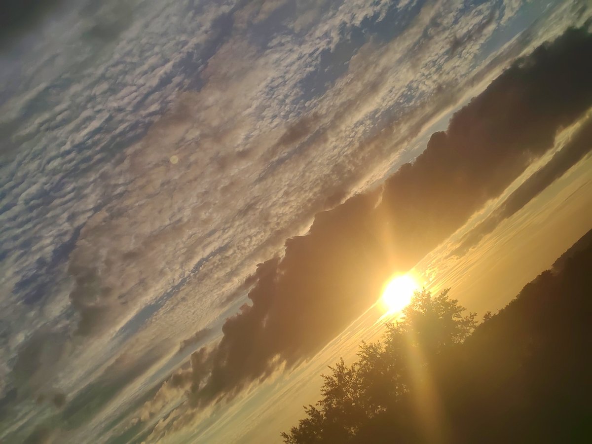 Dramatic sunset photographed over Podolsk, Russia
